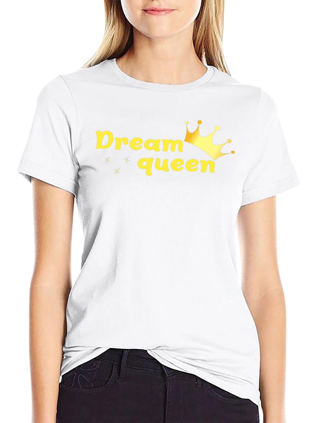 Dream Queen Graphic Black T-Shirt