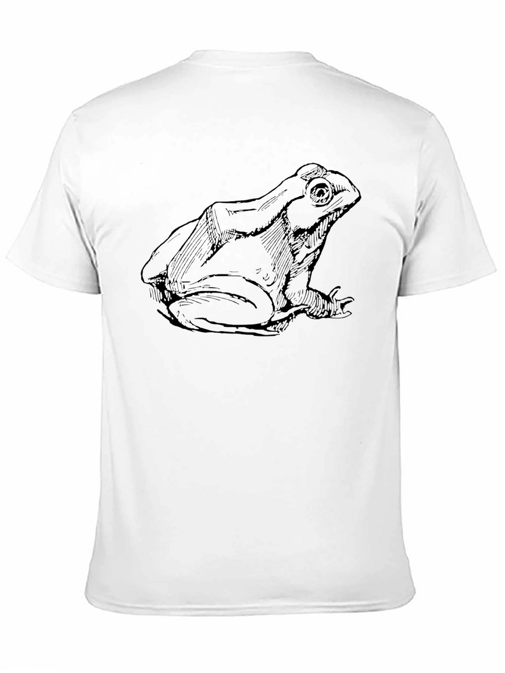 Frog Sketch Black T-Shirt