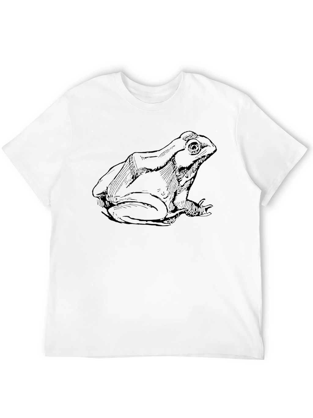 Frog Sketch Black T-Shirt