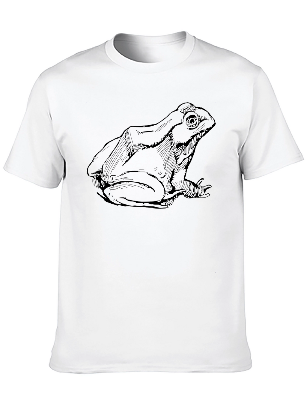 Frog Sketch Black T-Shirt