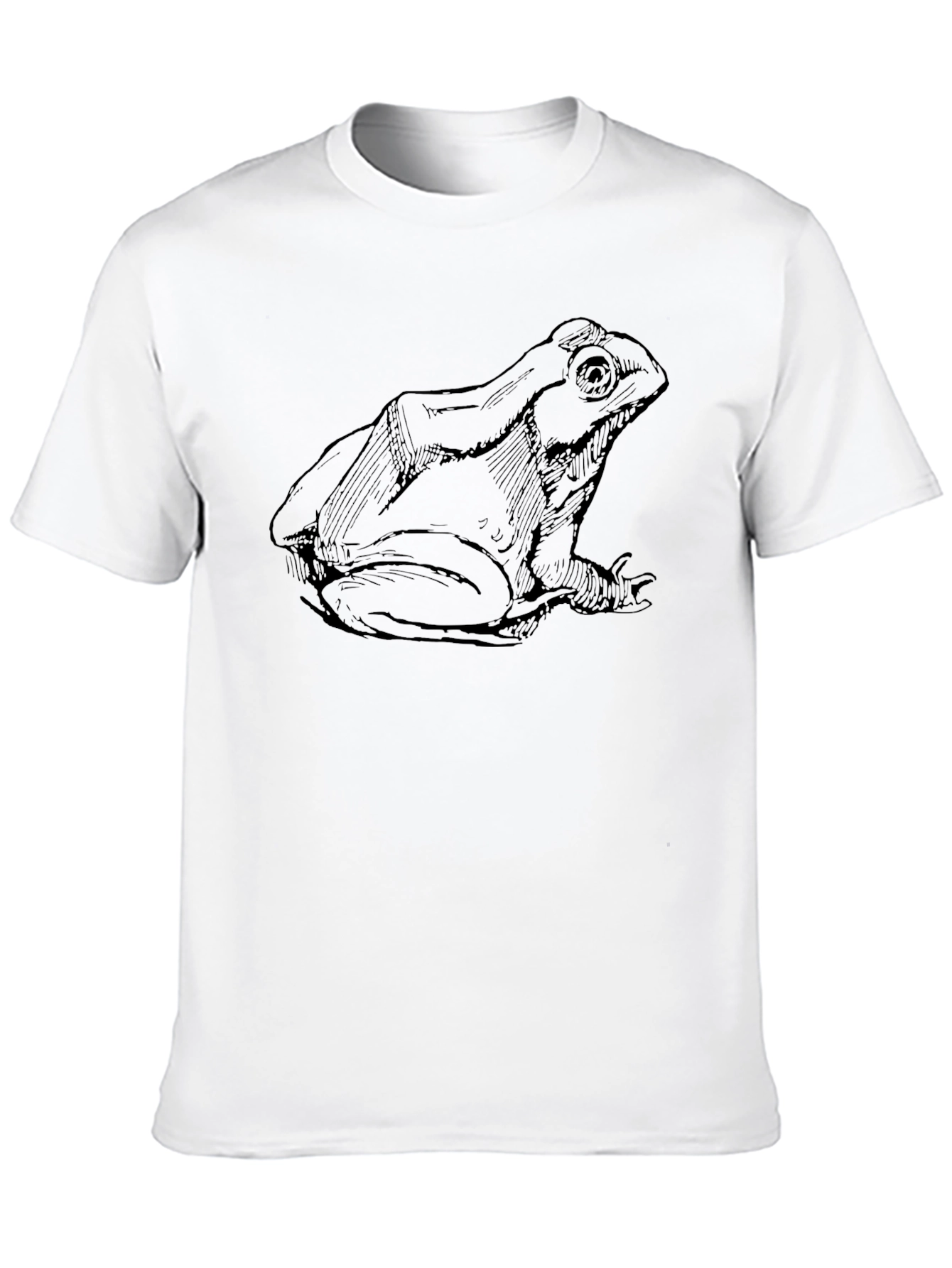 Frog Sketch Black T-Shirt