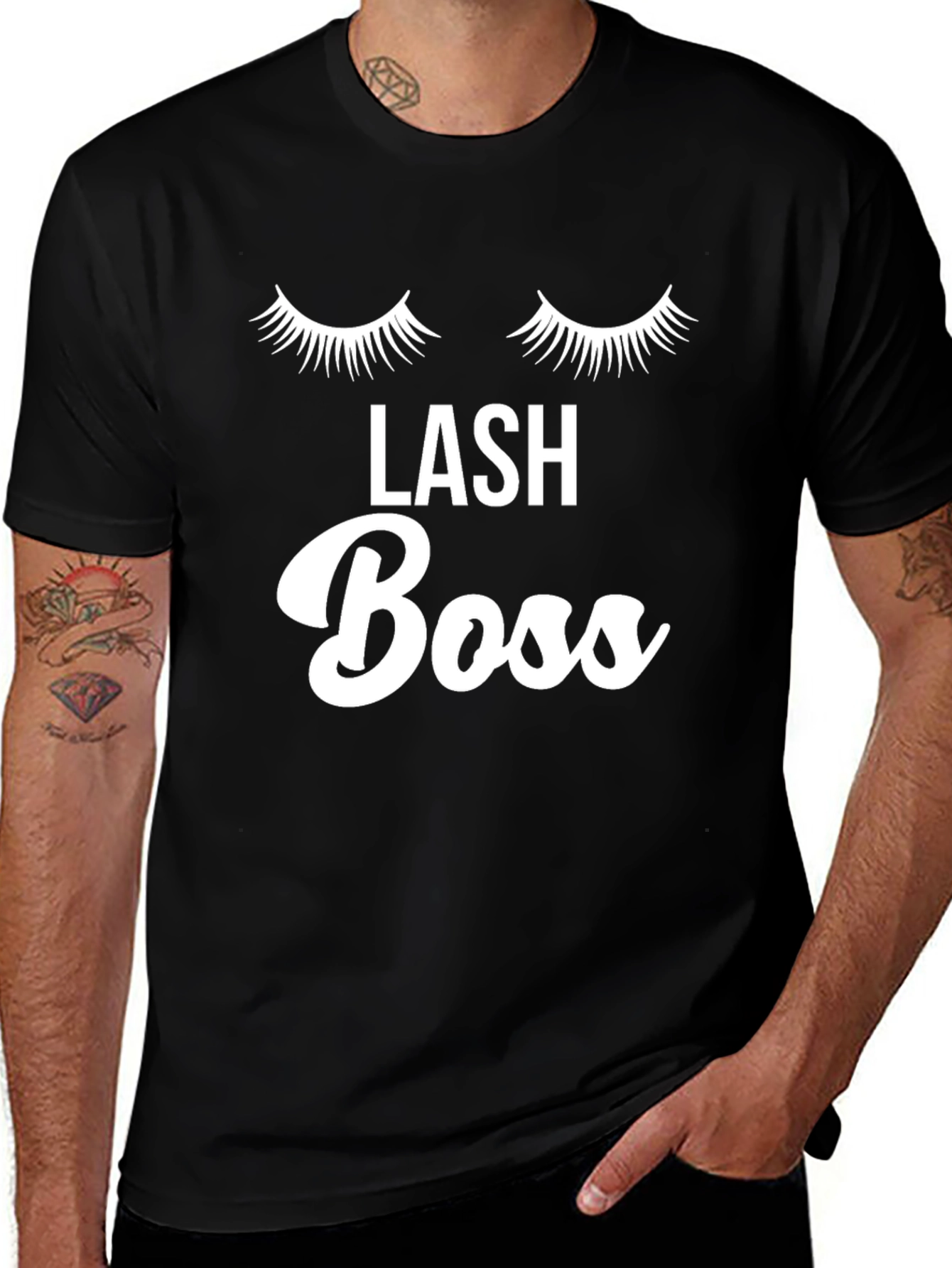 Lash Boss Graphic Tee - Stylish Eyelash Design