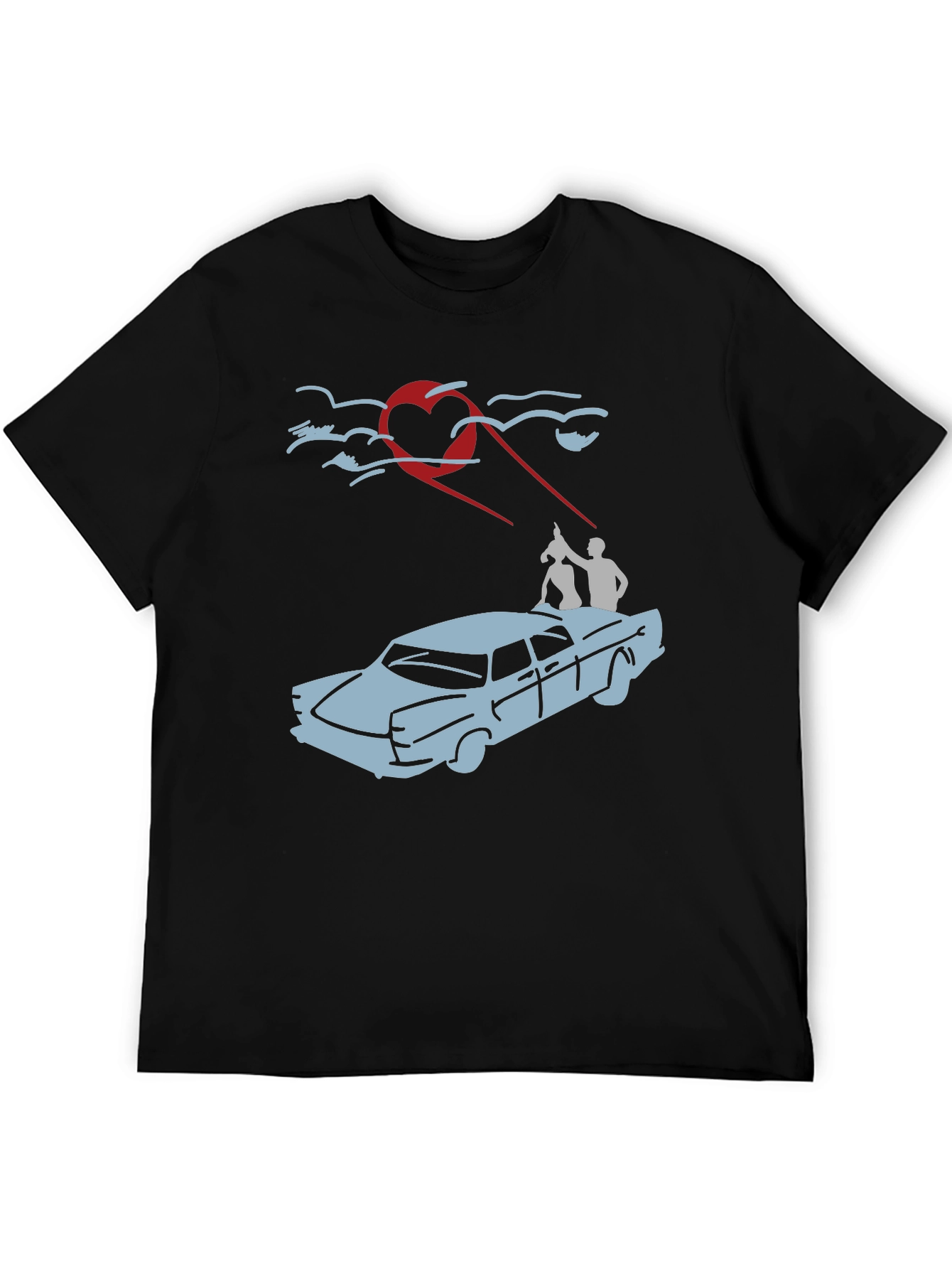 Heart-Beam Car Ride T-Shirt
