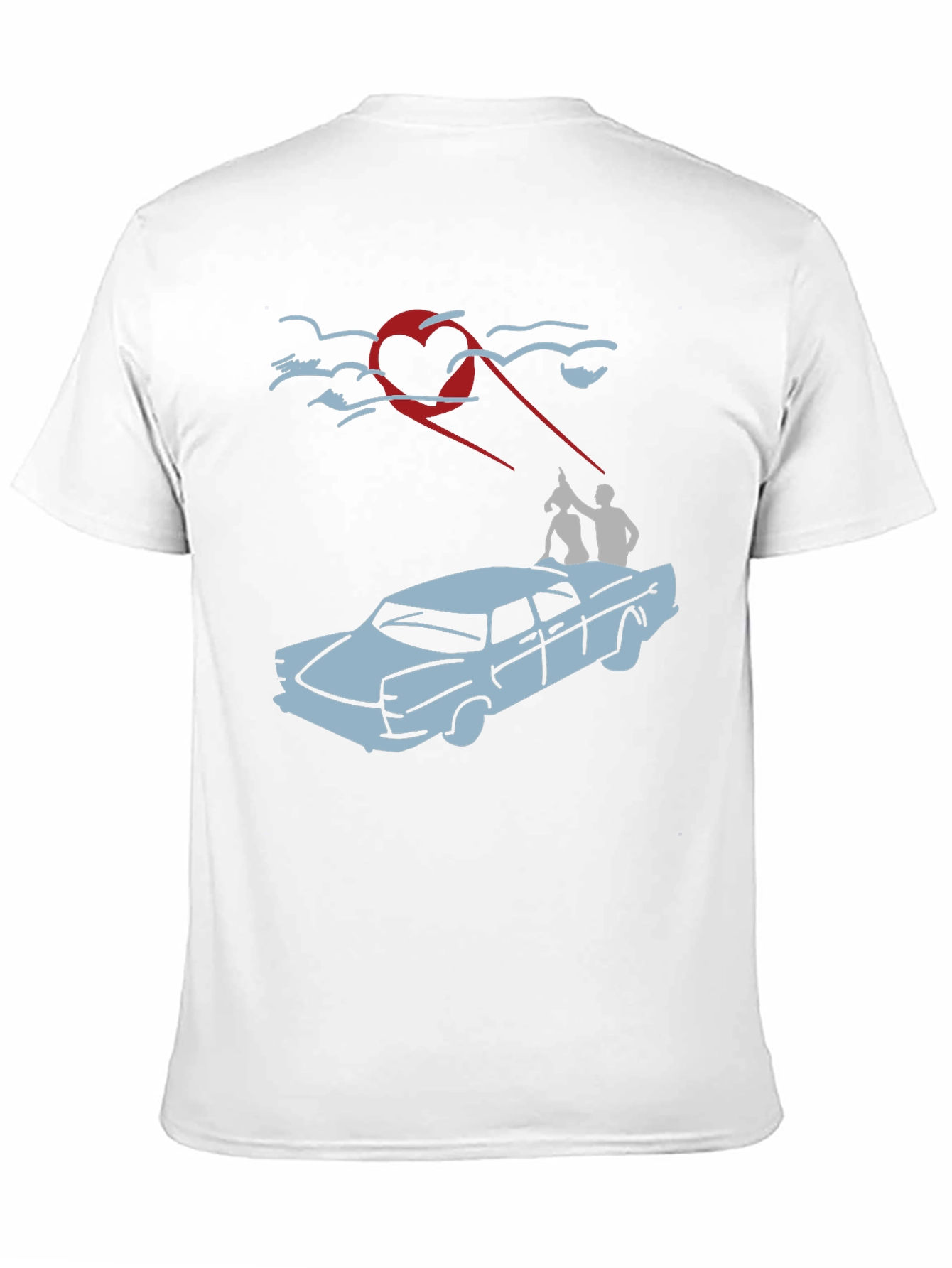 Heart-Beam Car Ride T-Shirt