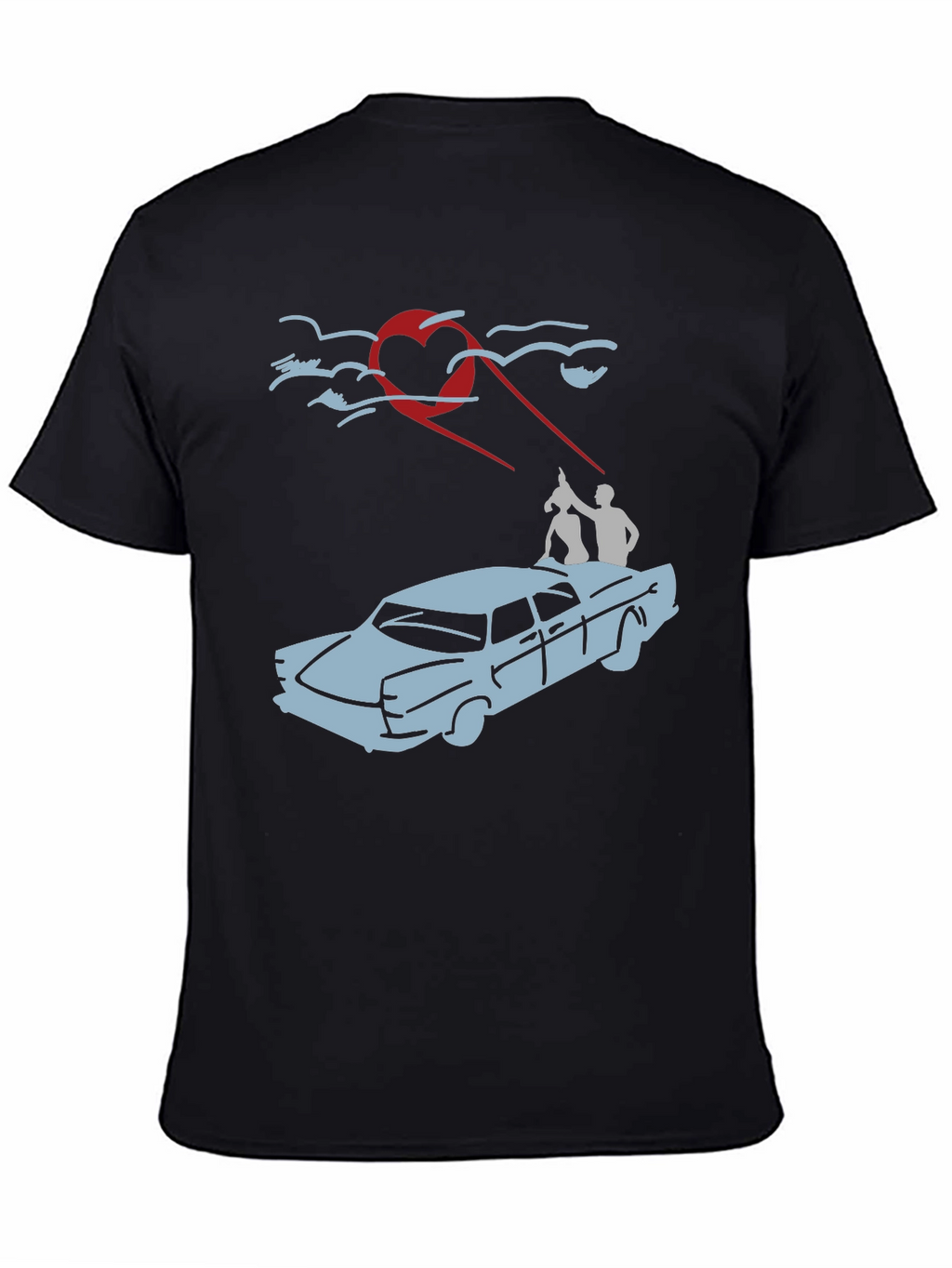 Heart-Beam Car Ride T-Shirt