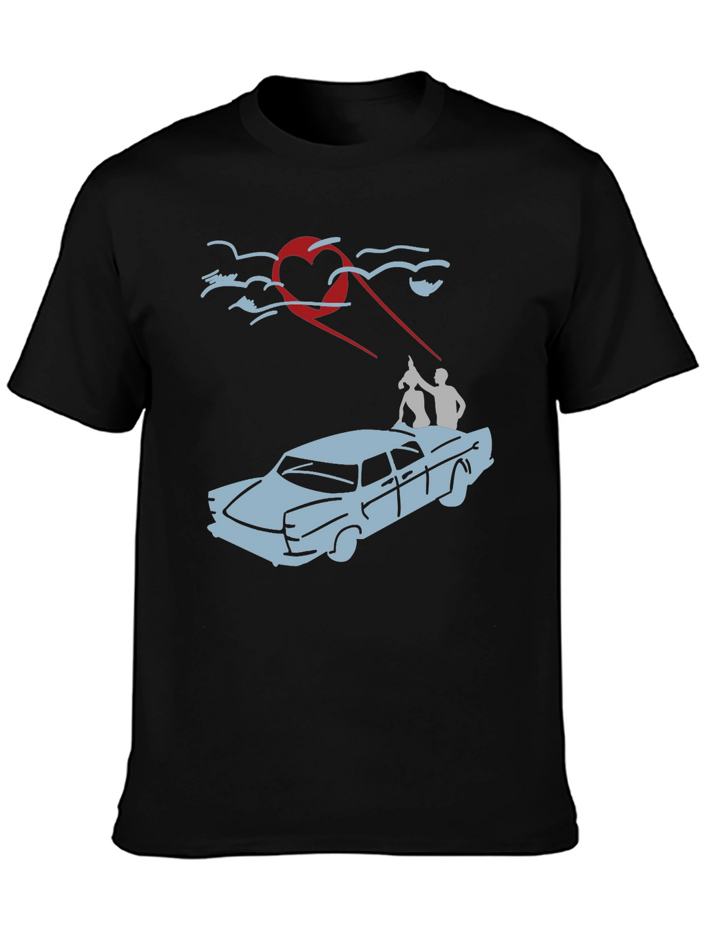 Heart-Beam Car Ride T-Shirt