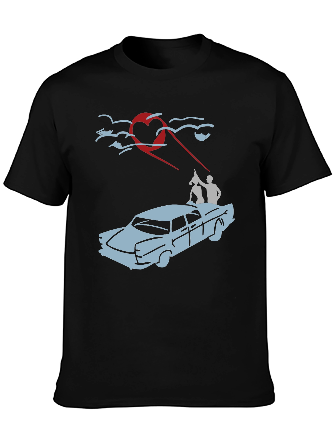 Heart-Beam Car Ride T-Shirt