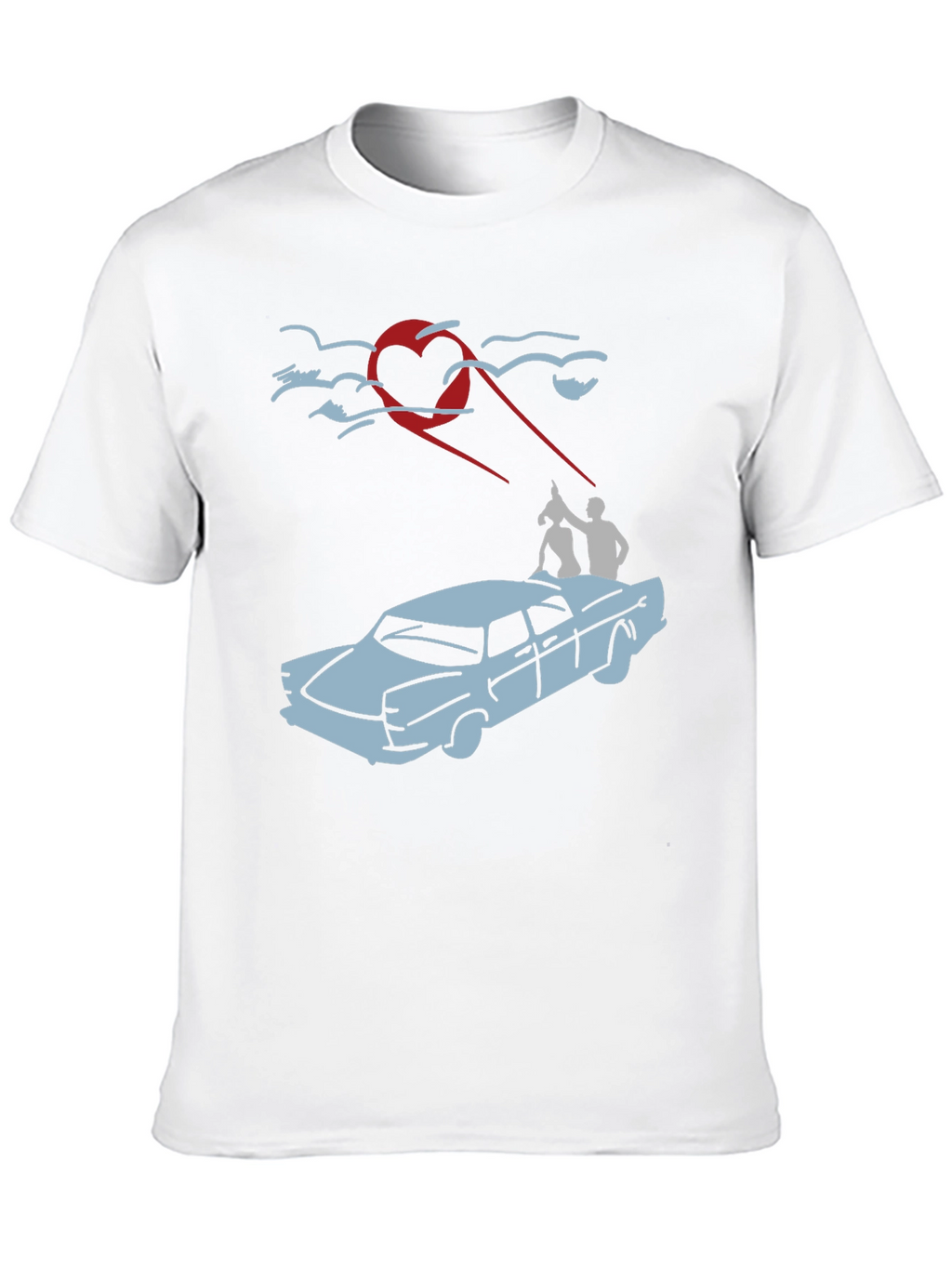 Heart-Beam Car Ride T-Shirt
