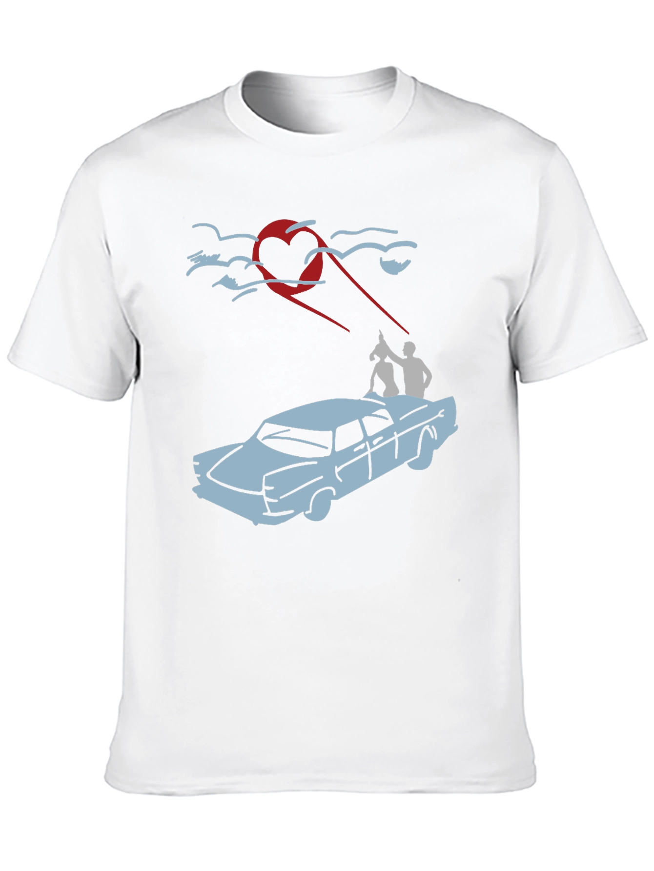 Heart-Beam Car Ride T-Shirt
