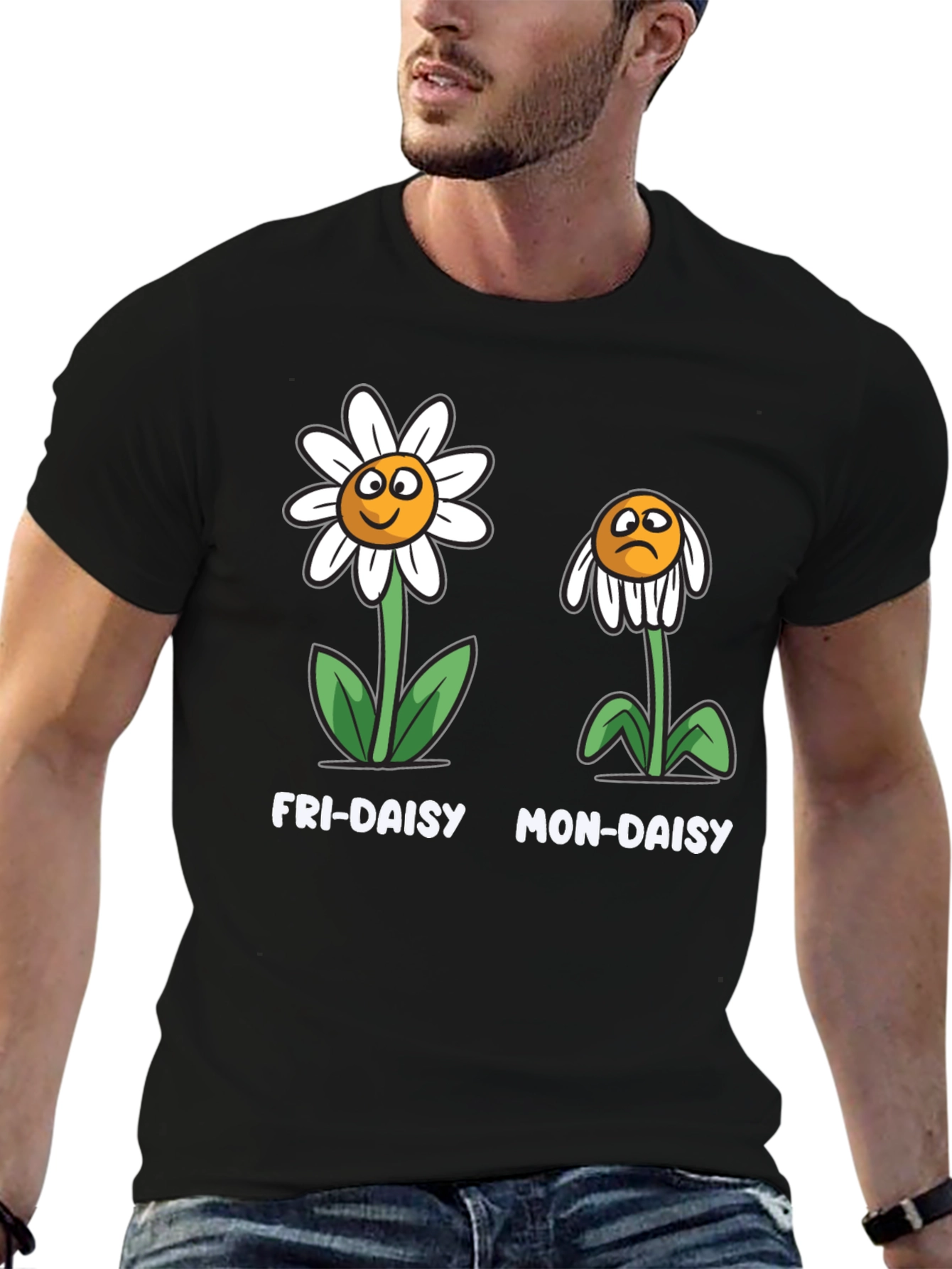 Fri-Daisy Mon-Daisy Graphic T-Shirt