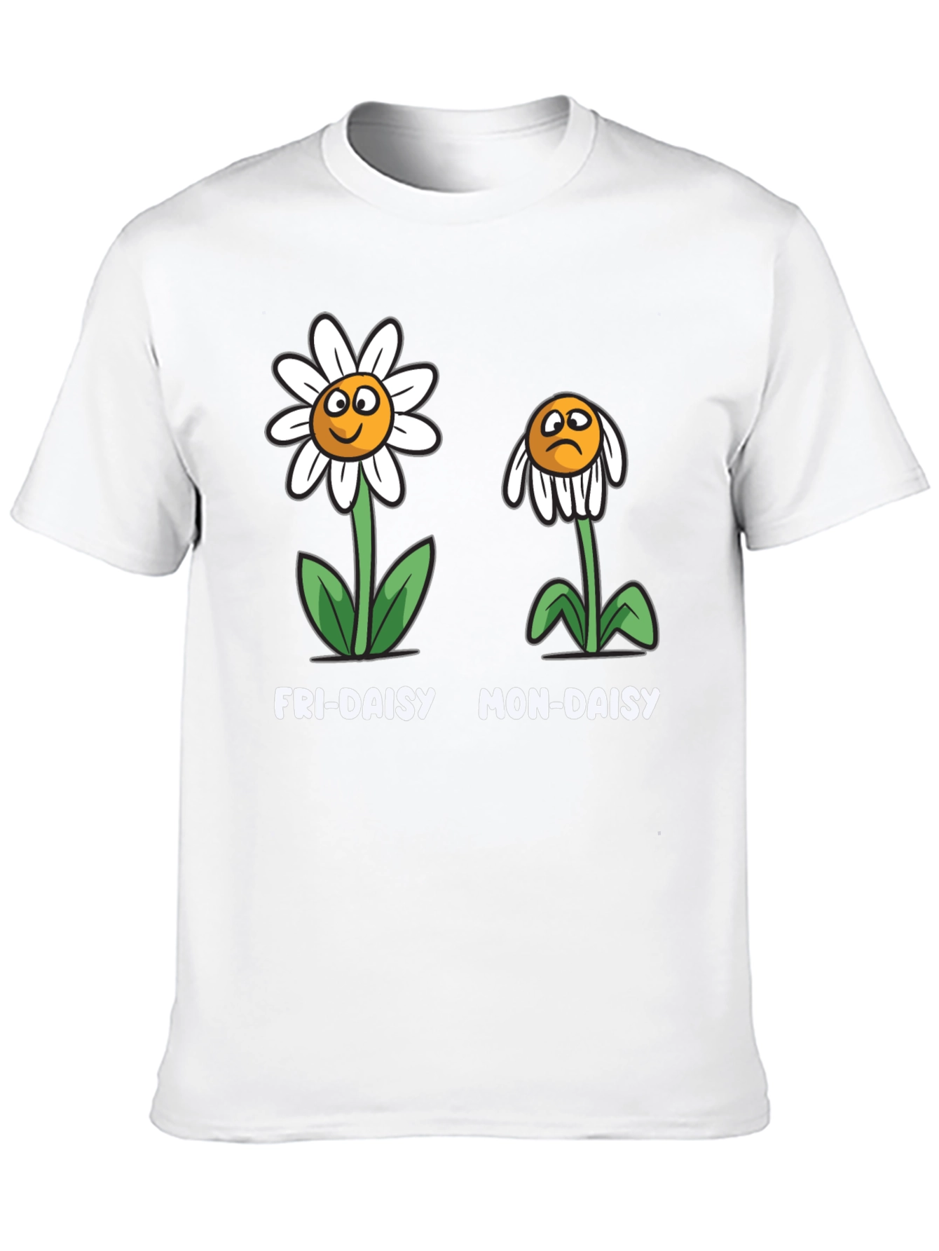 Fri-Daisy Mon-Daisy Graphic T-Shirt