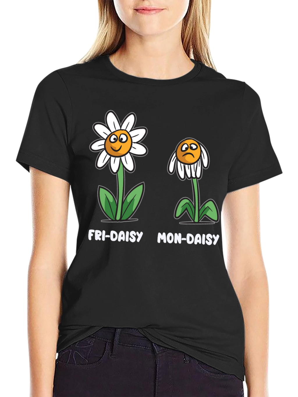 Fri-Daisy Mon-Daisy Graphic T-Shirt