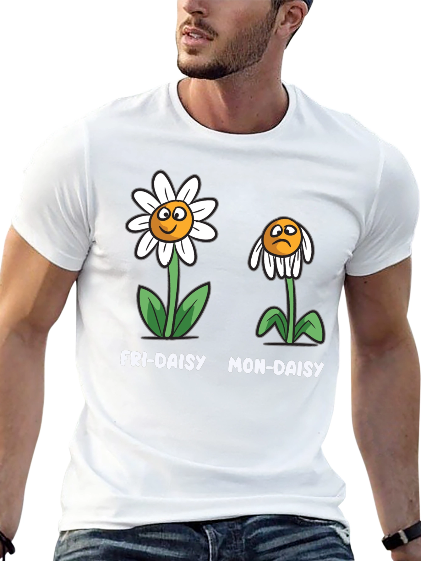 Fri-Daisy Mon-Daisy Graphic T-Shirt