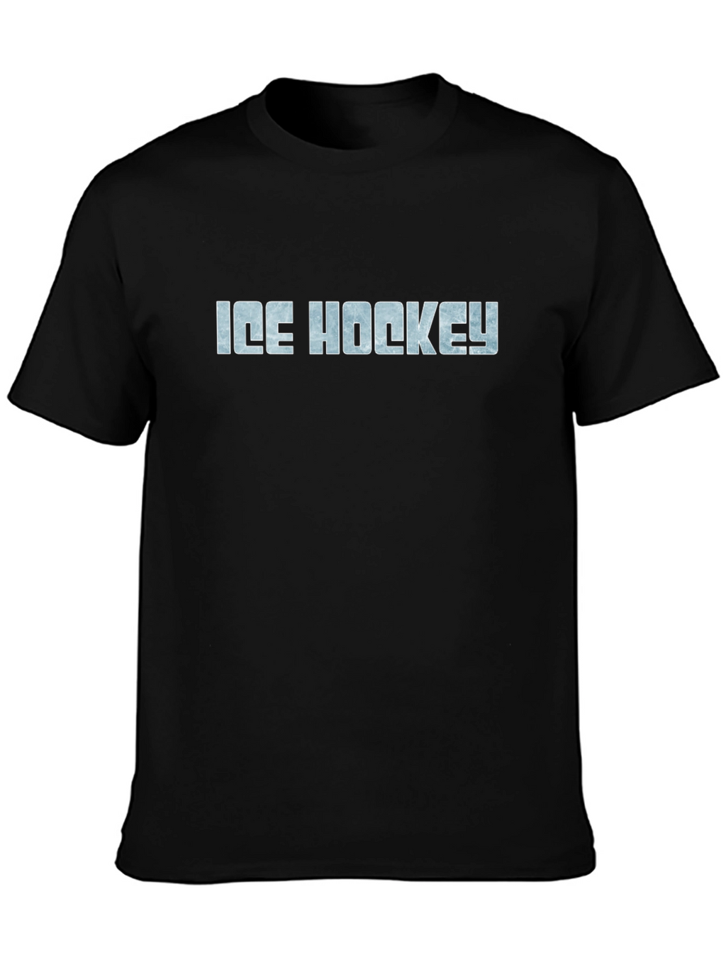 Ice Hockey Graphic T-Shirt - Black