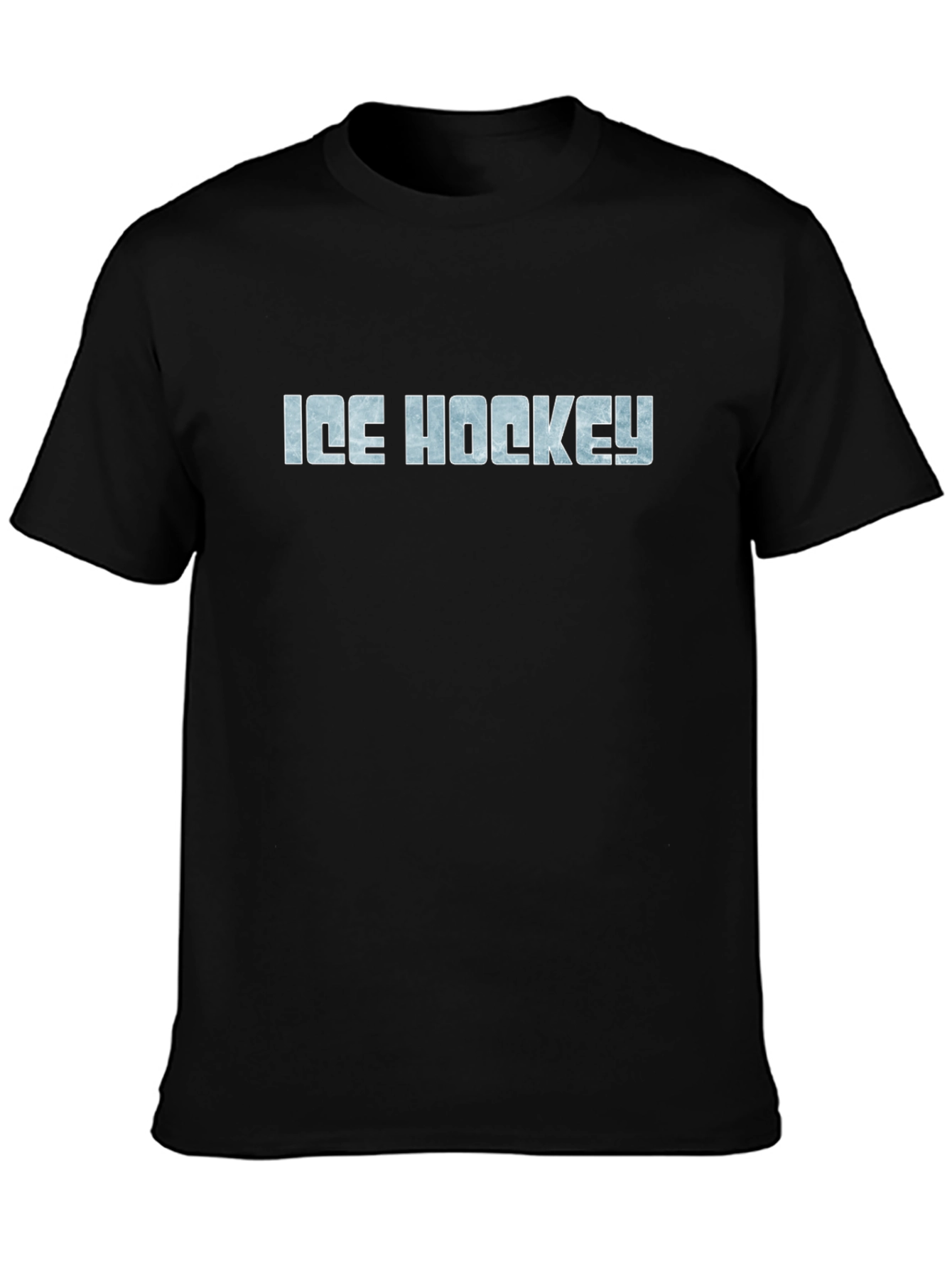 Ice Hockey Graphic T-Shirt - Black
