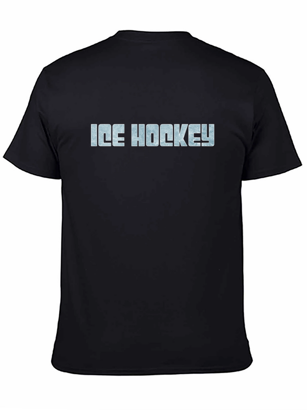 Ice Hockey Graphic T-Shirt - Black