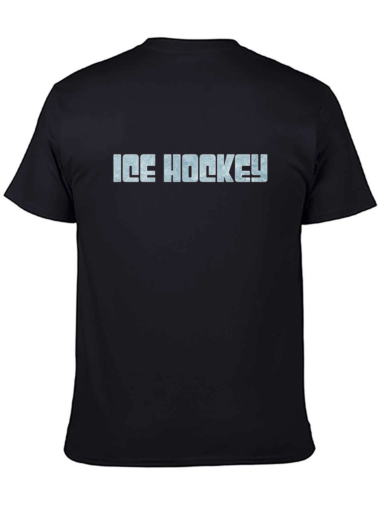 Ice Hockey Graphic T-Shirt - Black