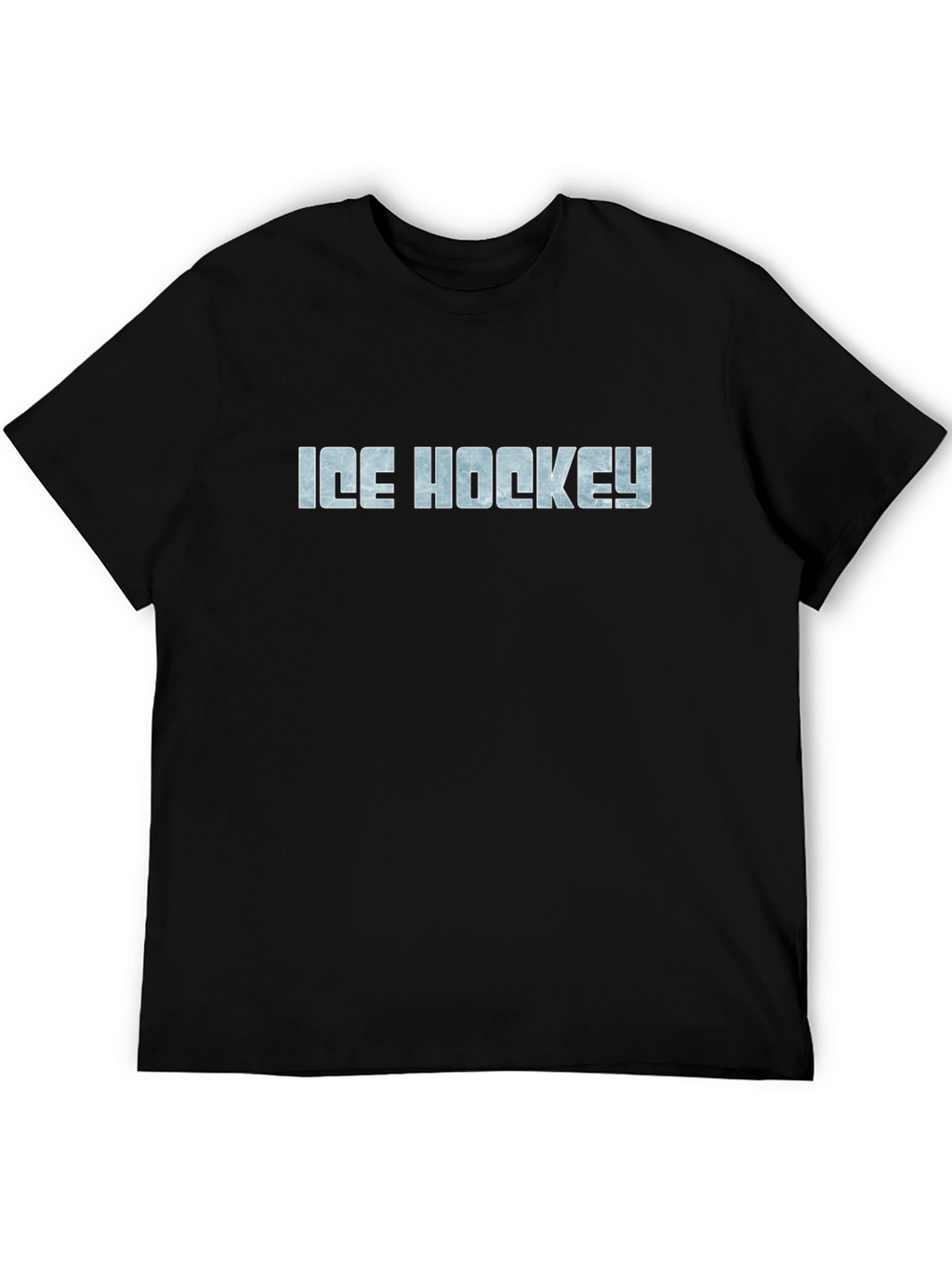 Ice Hockey Graphic T-Shirt - Black