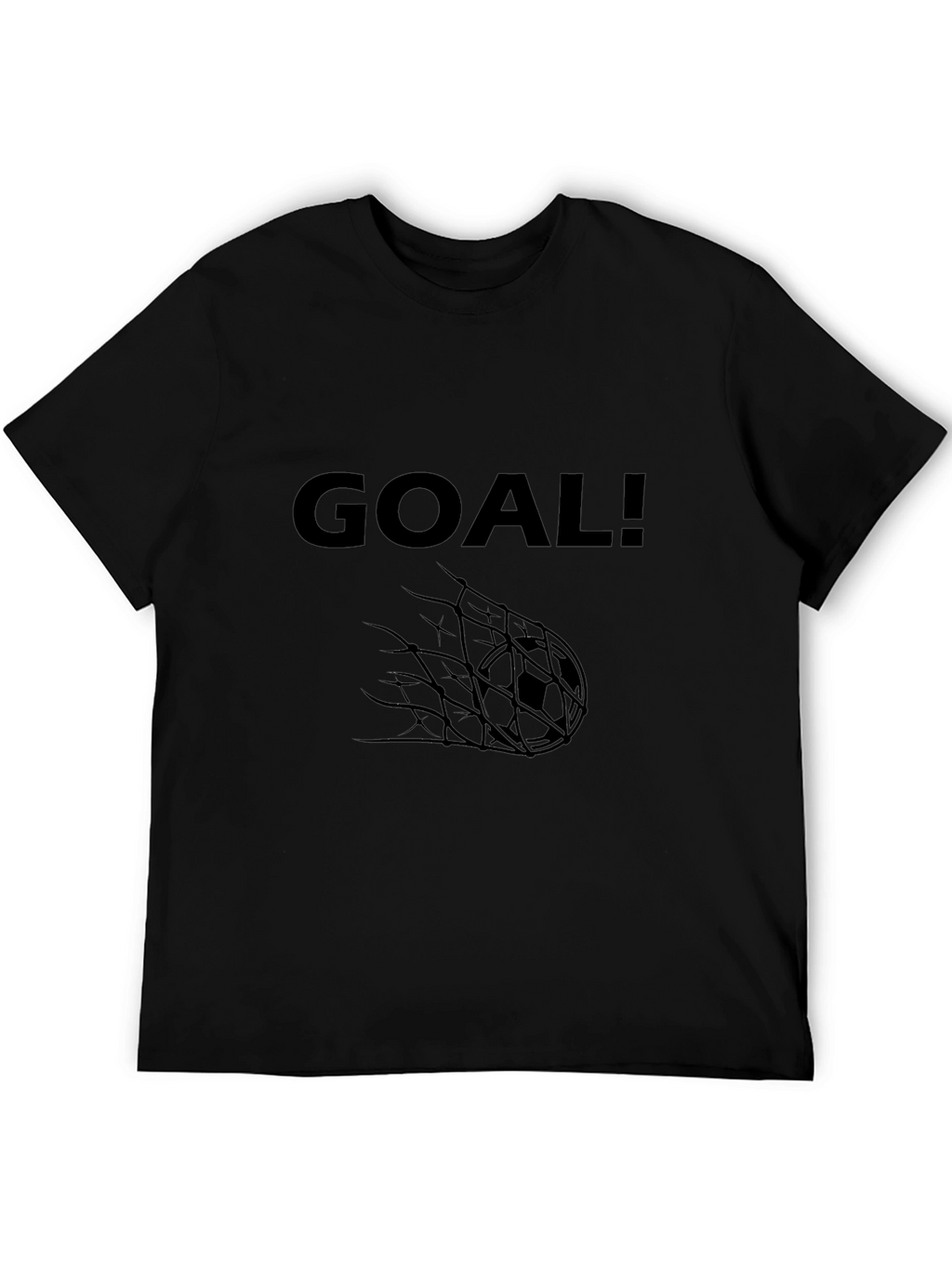 Goal! Graphic Tee - Black Cotton T-Shirt