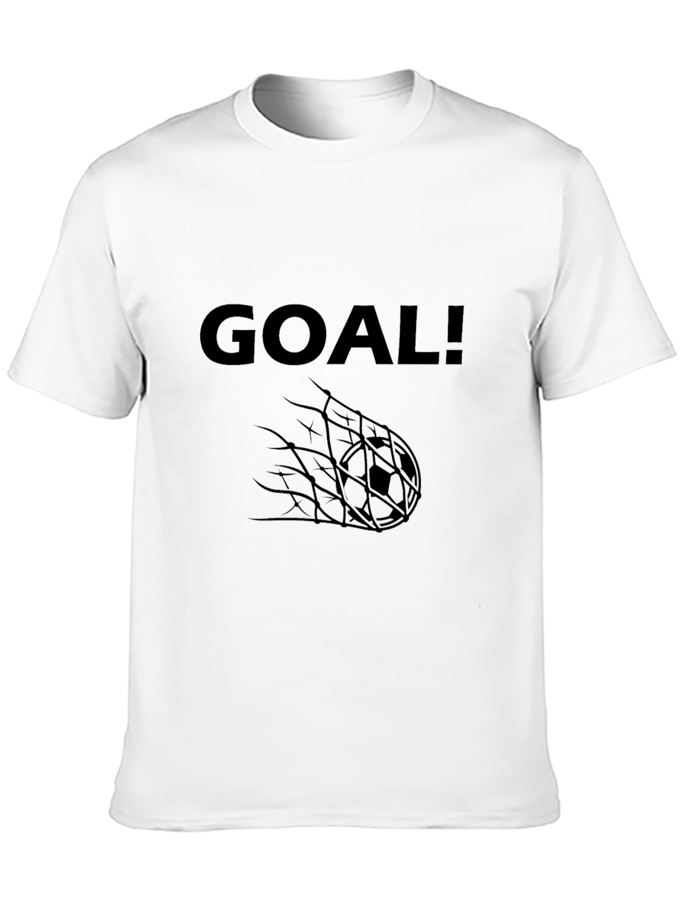Goal! Graphic Tee - Black Cotton T-Shirt