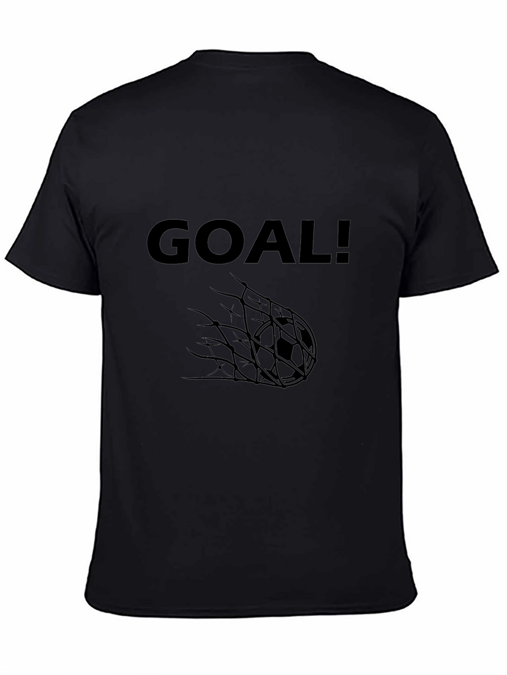 Goal! Graphic Tee - Black Cotton T-Shirt