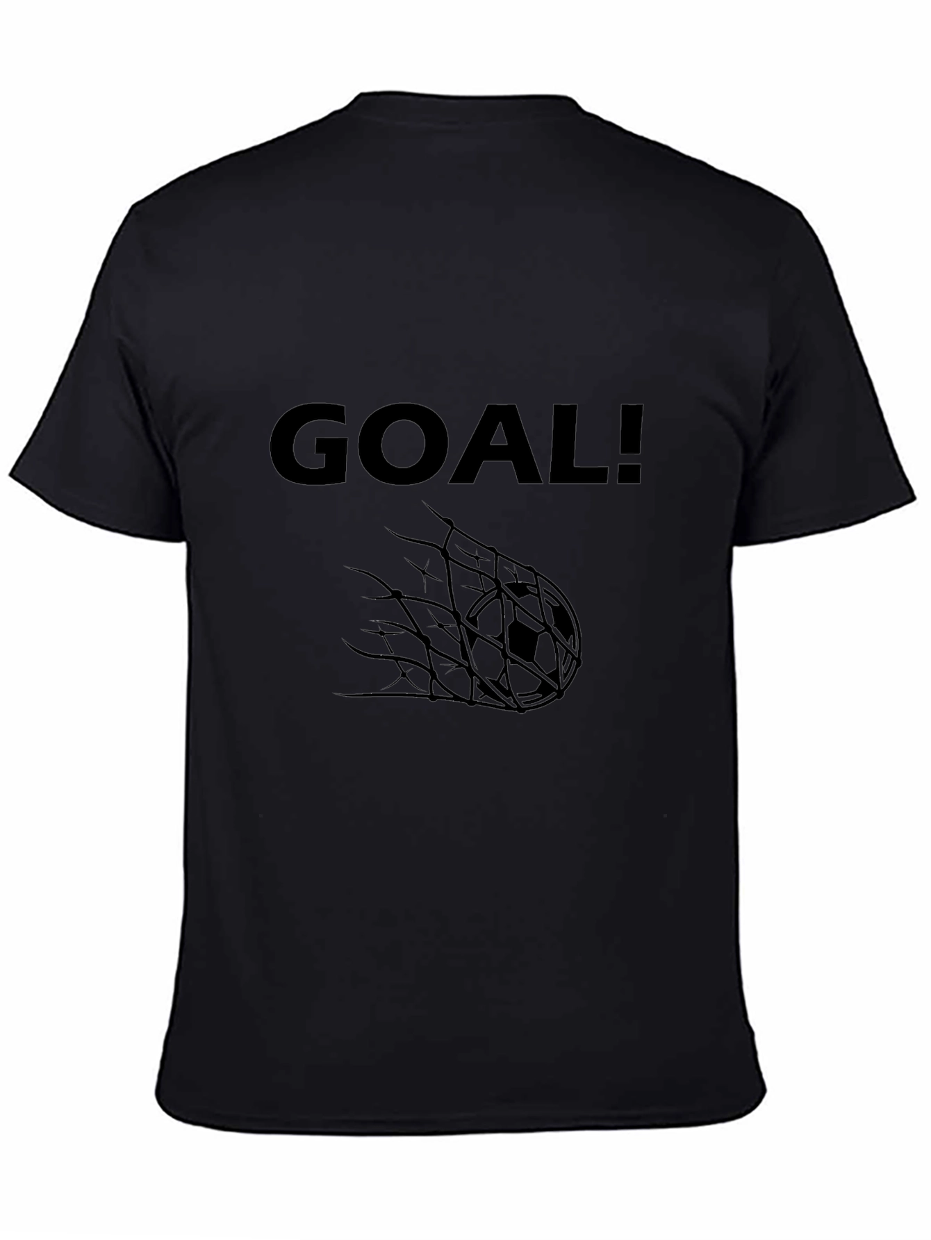 Goal! Graphic Tee - Black Cotton T-Shirt