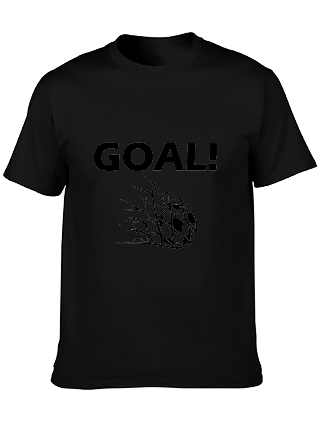 Goal! Graphic Tee - Black Cotton T-Shirt