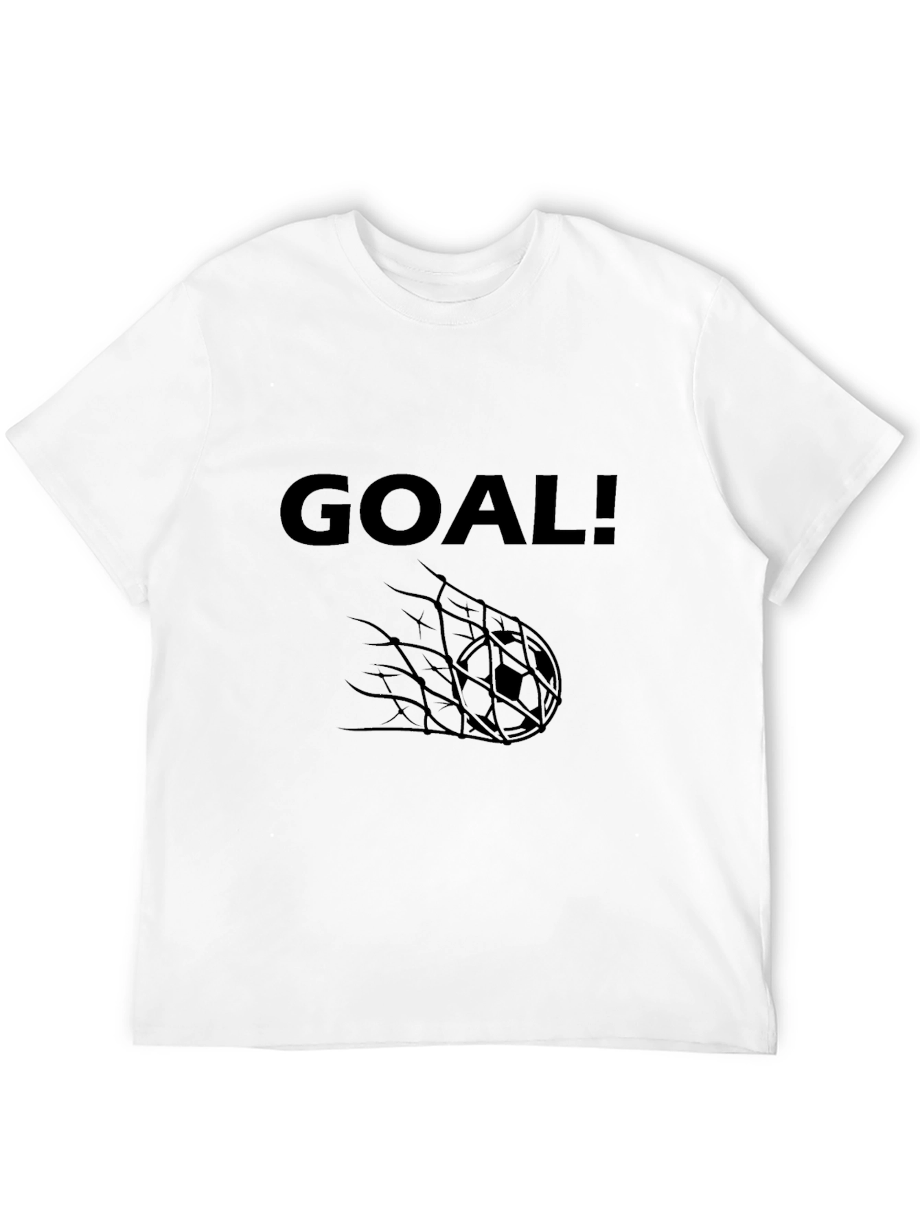 Goal! Graphic Tee - Black Cotton T-Shirt