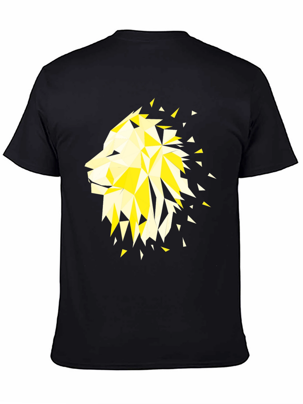 Geometric Lion Graphic Tee - Modern Streetwear