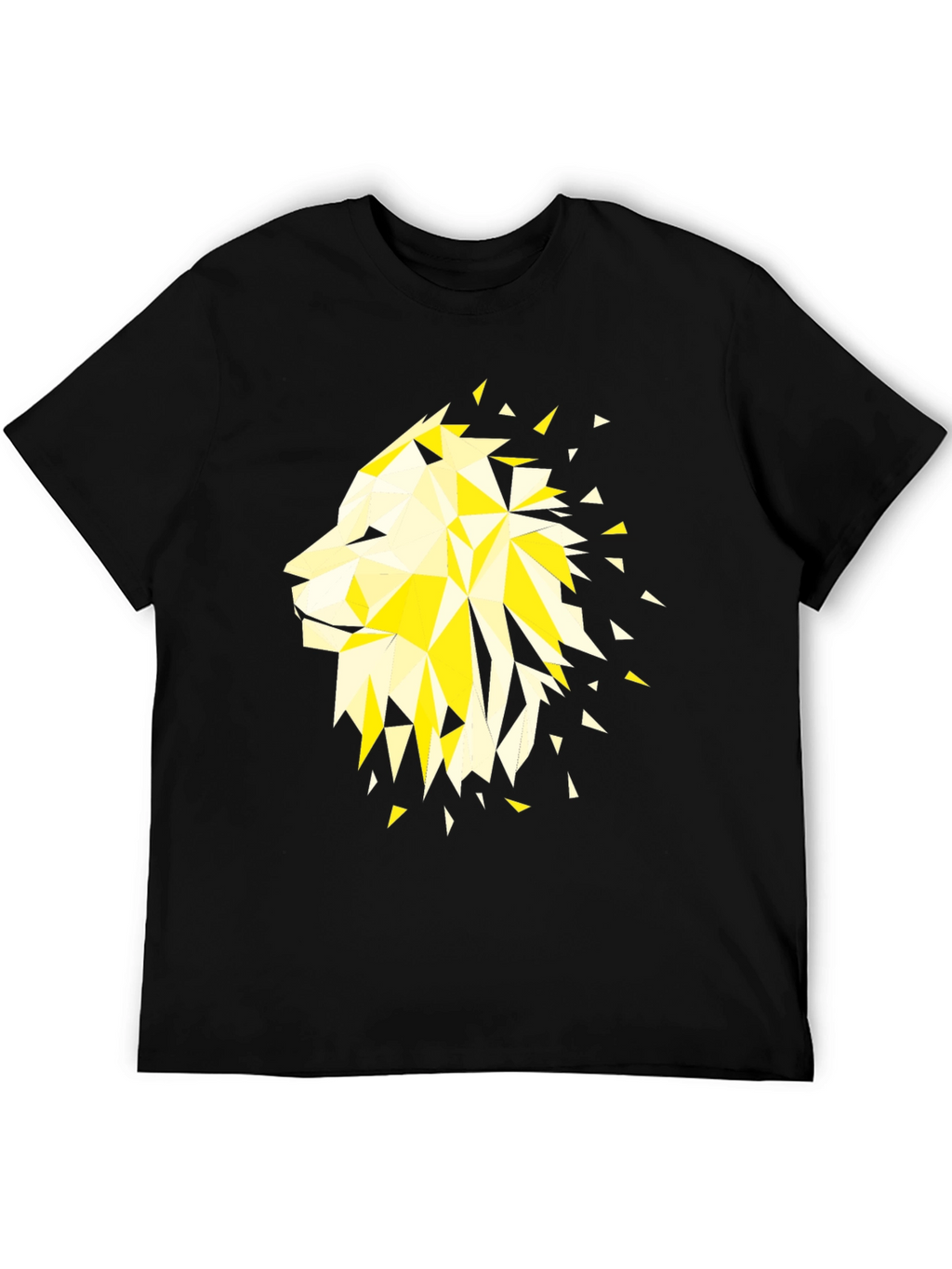 Geometric Lion Graphic Tee - Modern Streetwear