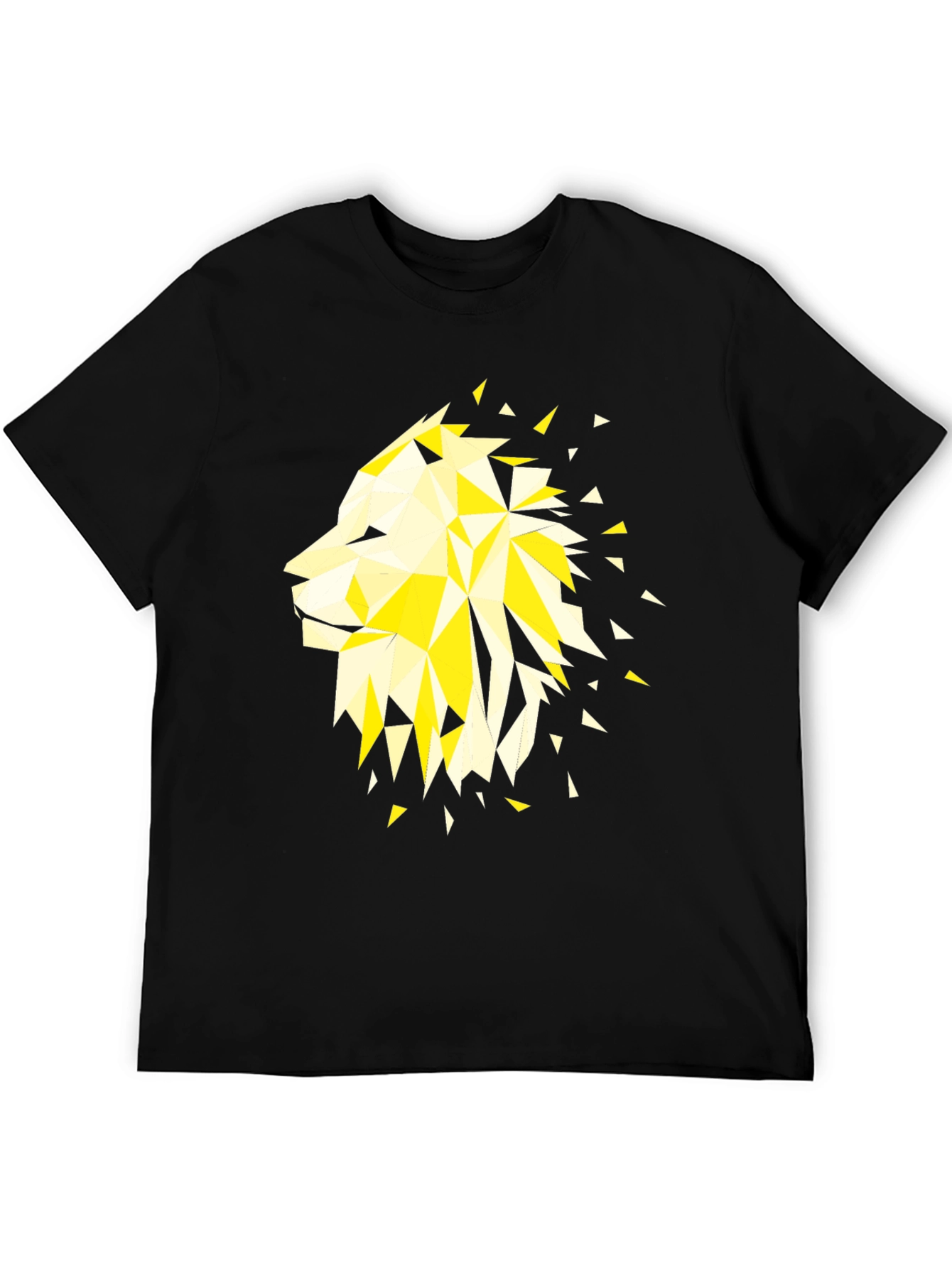 Geometric Lion Graphic Tee - Modern Streetwear