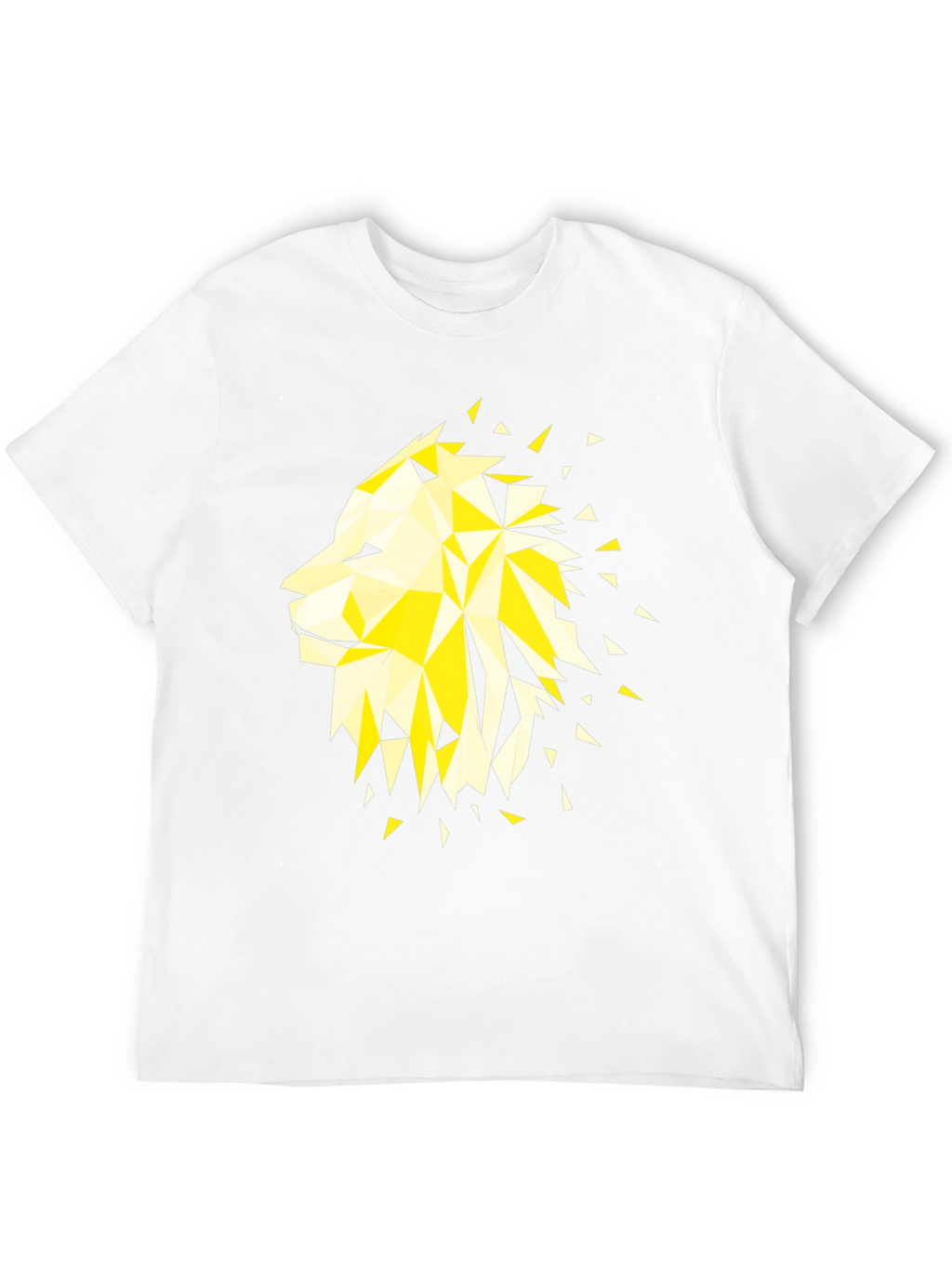 Geometric Lion Graphic Tee - Modern Streetwear