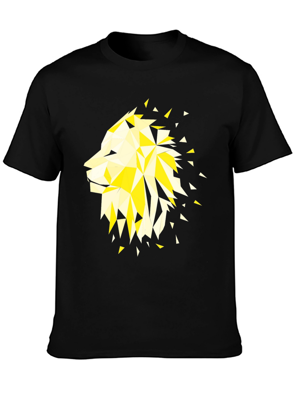 Geometric Lion Graphic Tee - Modern Streetwear
