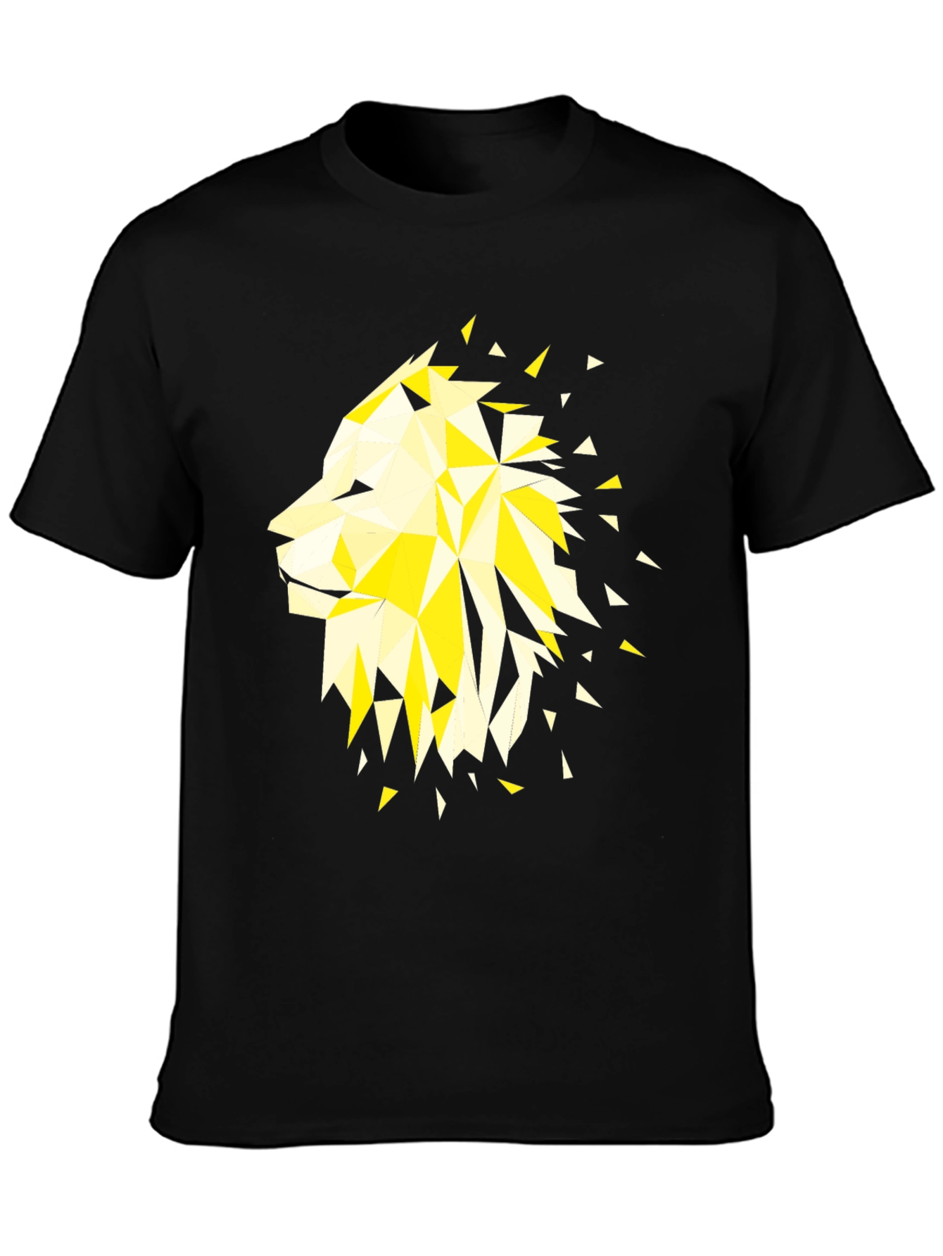 Geometric Lion Graphic Tee - Modern Streetwear