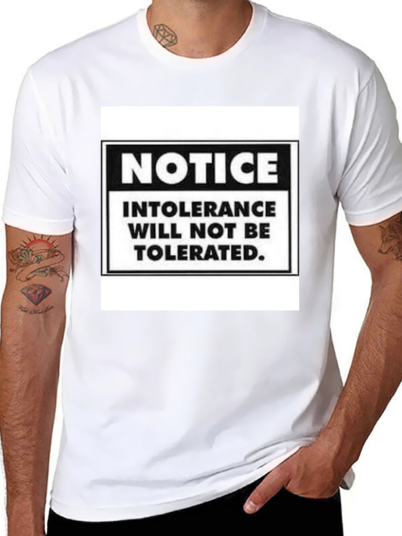Intolerance Will Not Be Tolerated Graphic Tee