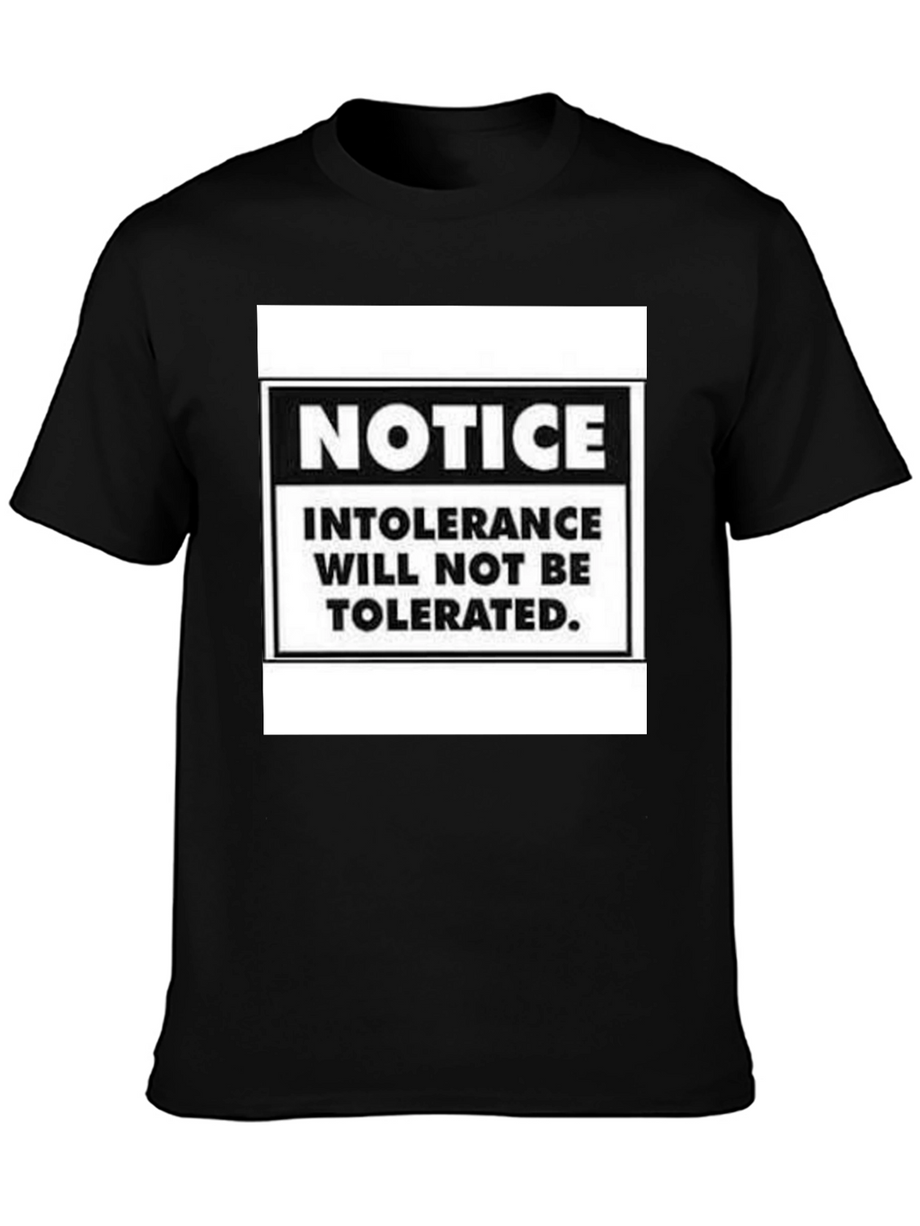 Intolerance Will Not Be Tolerated Graphic Tee