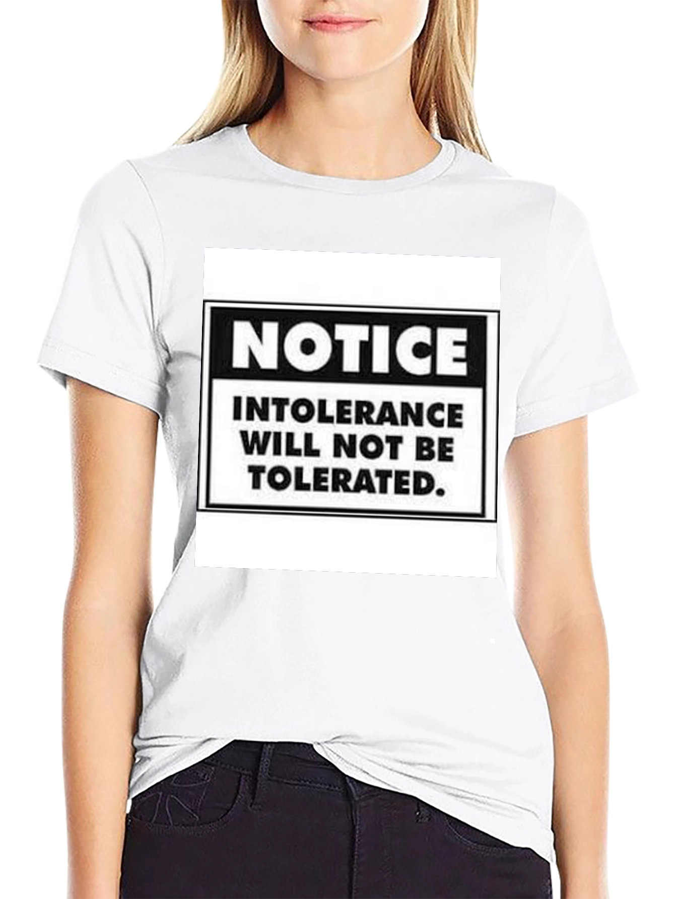 Intolerance Will Not Be Tolerated Graphic Tee