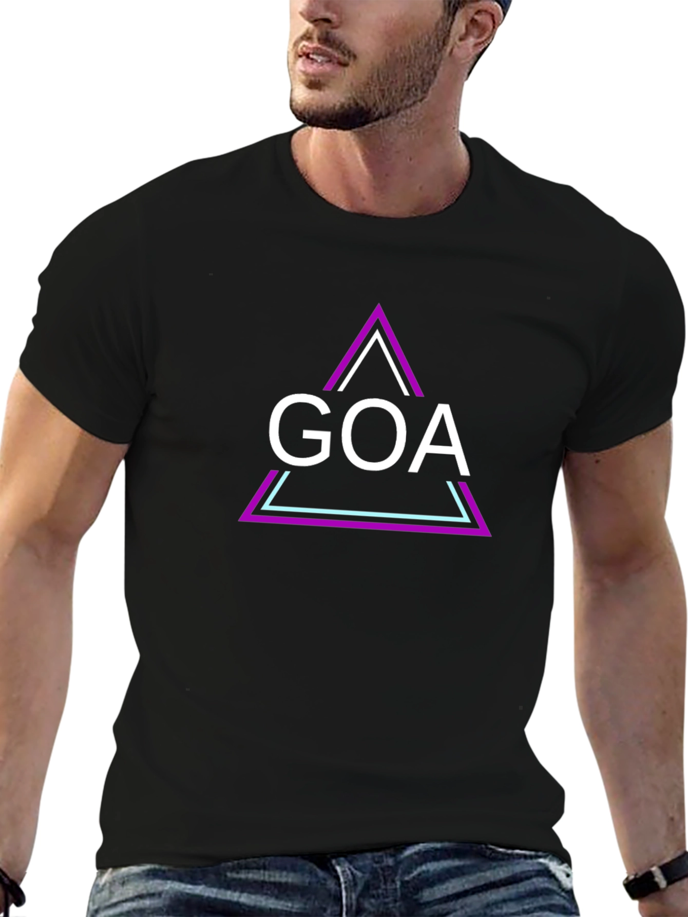 Goa Graphic Tee - Modern Triangle Design