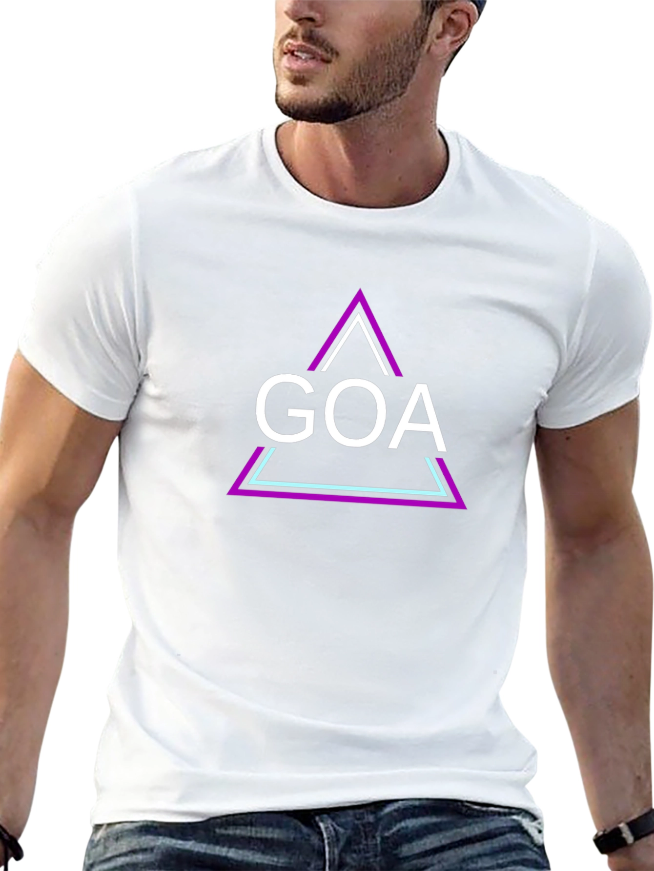 Goa Graphic Tee - Modern Triangle Design