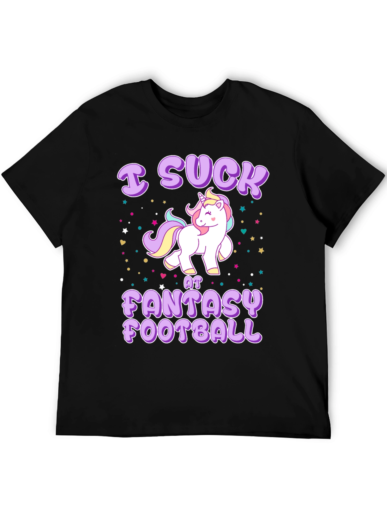 I Suck At Fantasy Football Unicorn T-Shirt