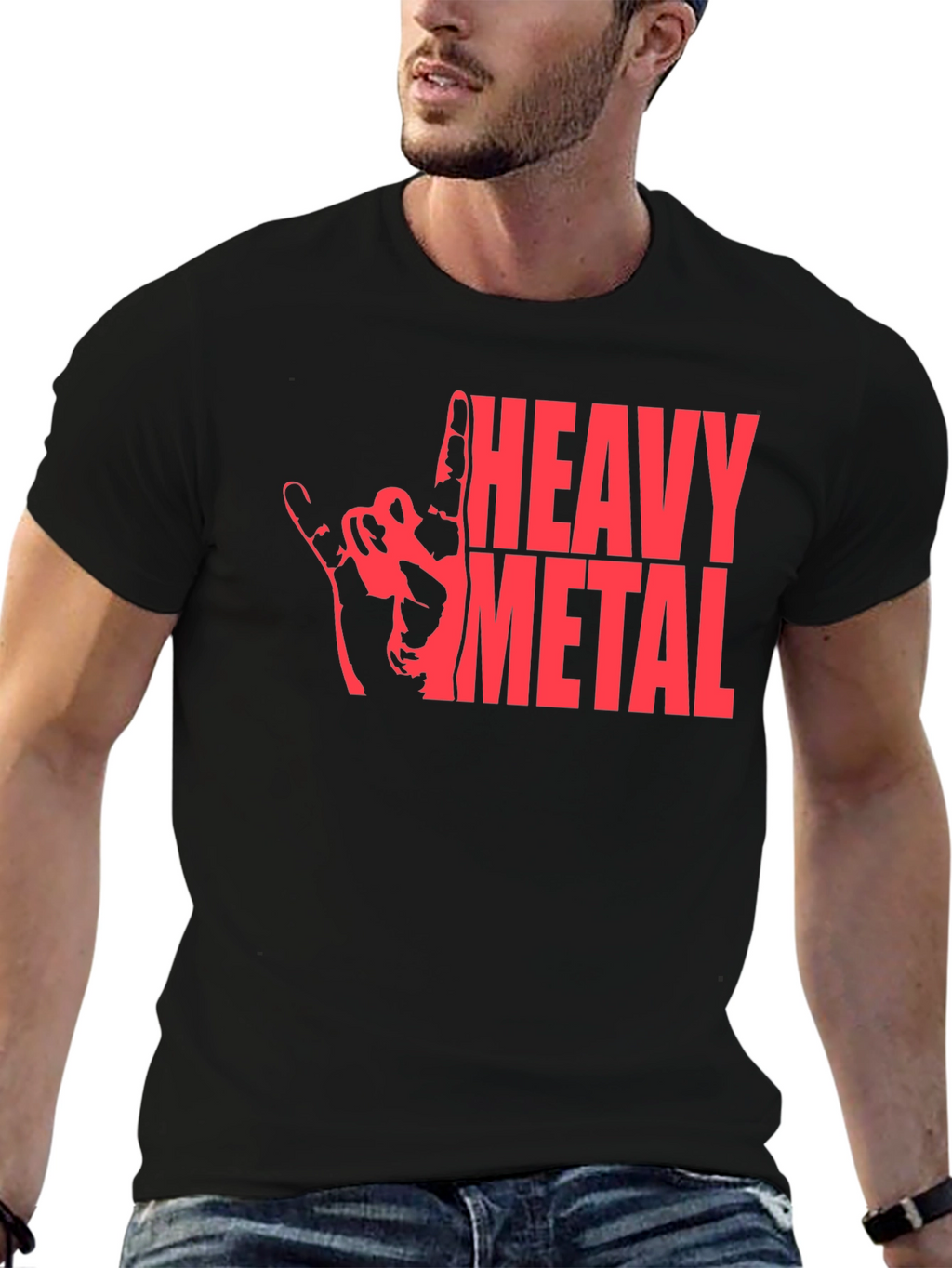 Heavy Metal Graphic T-Shirt - Rock On!