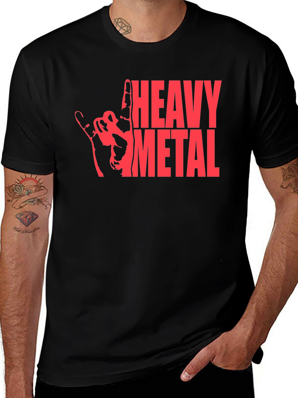 Heavy Metal Graphic T-Shirt - Rock On!