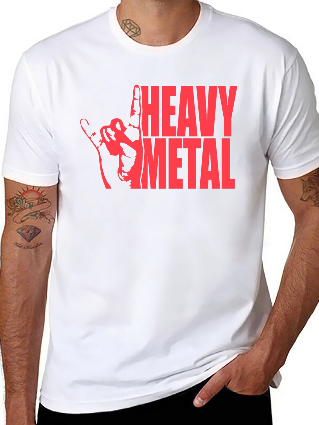 Heavy Metal Graphic T-Shirt - Rock On!