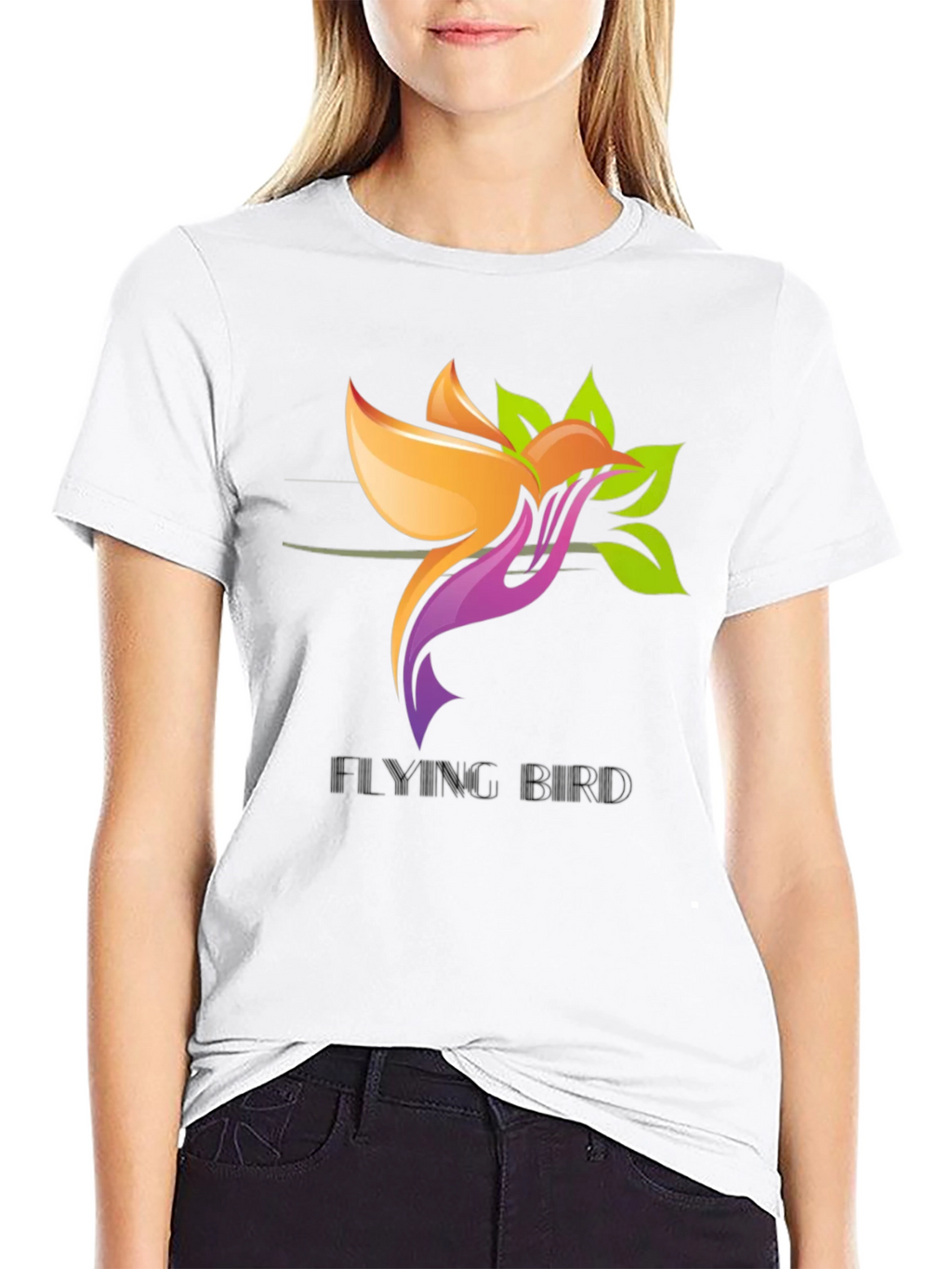 Flying Bird Graphic T-Shirt - Modern Design