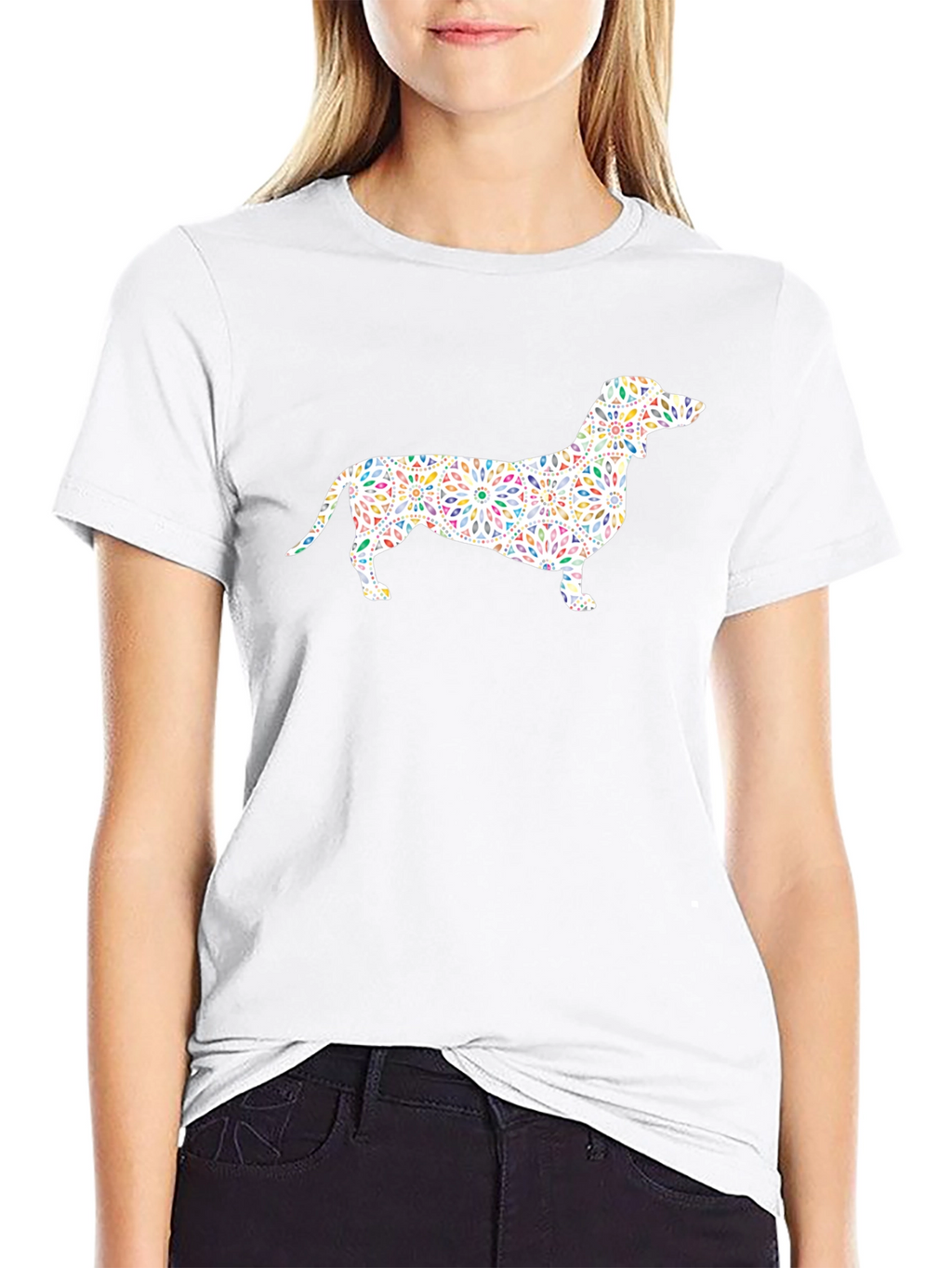 Dachshund Mandala Graphic T-Shirt