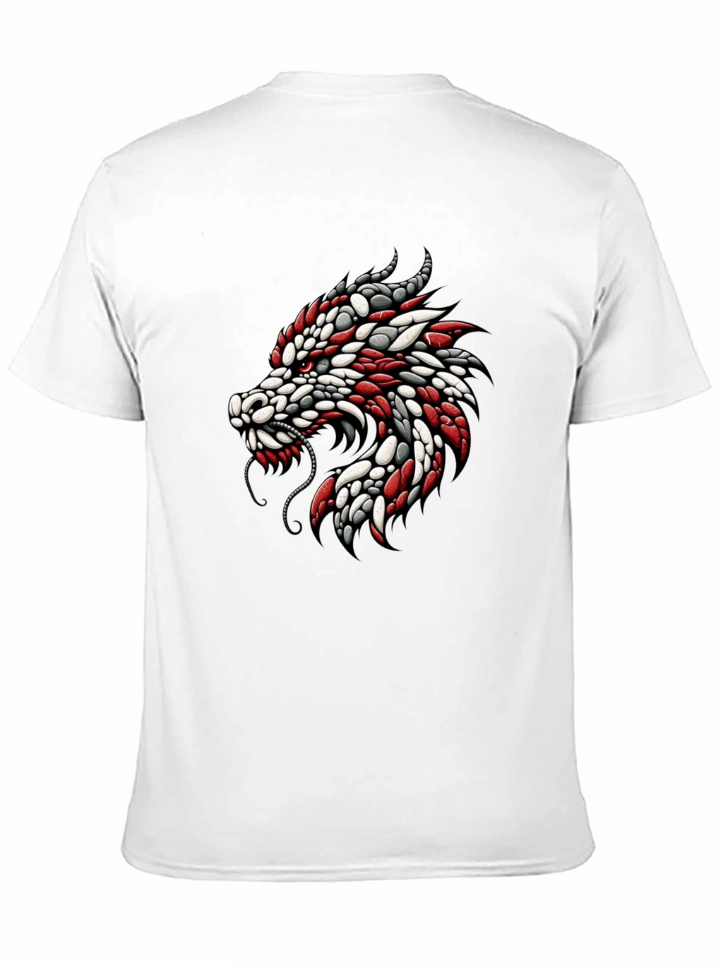 Dragon Graphic Print Crew Neck T-Shirt