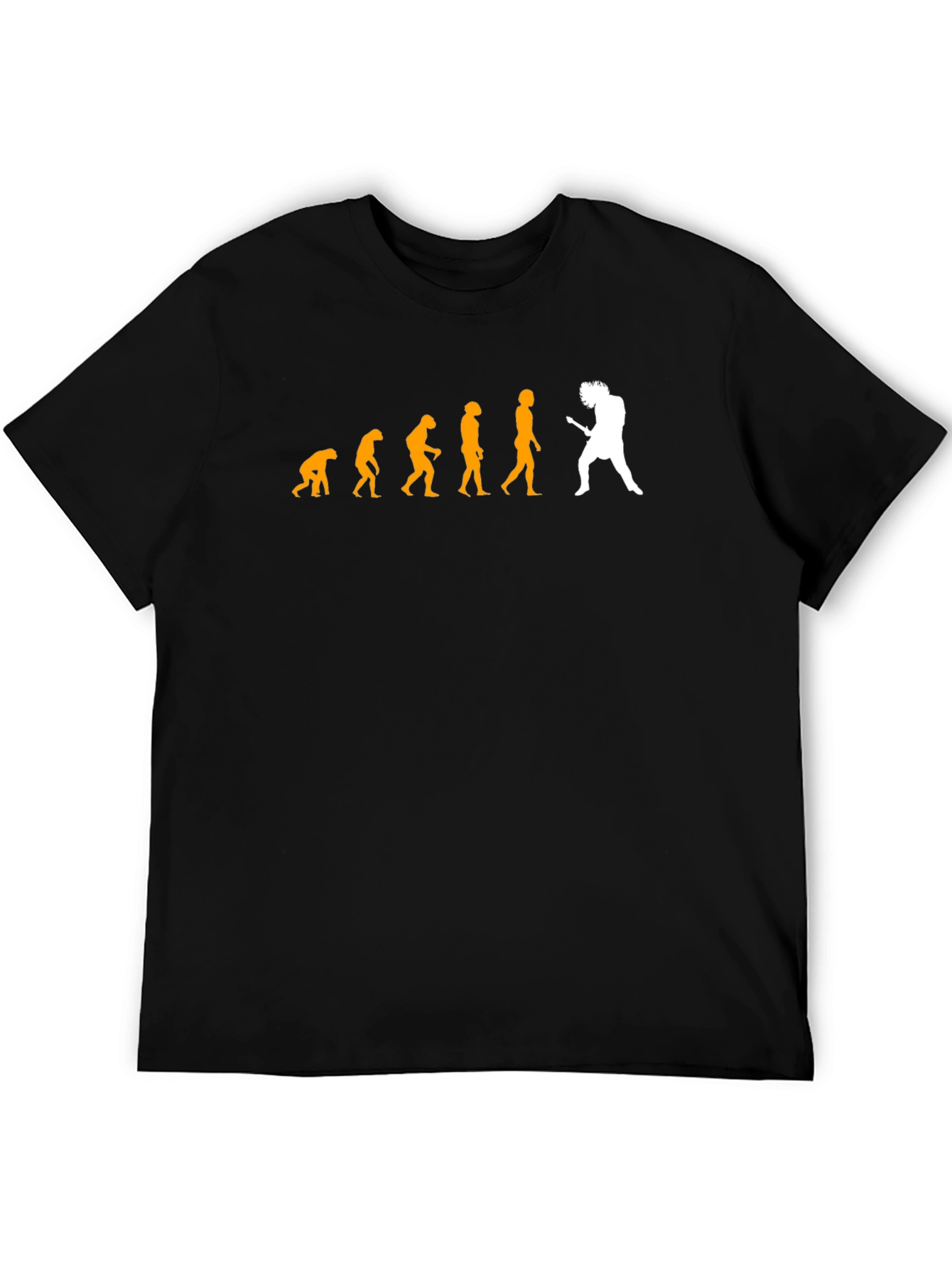 Evolution of Rock T-Shirt - Black Cotton Blend