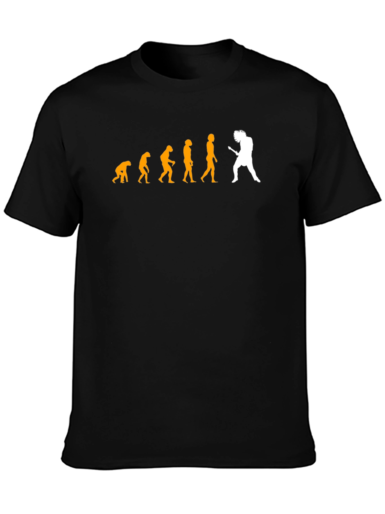 Evolution of Rock T-Shirt - Black Cotton Blend