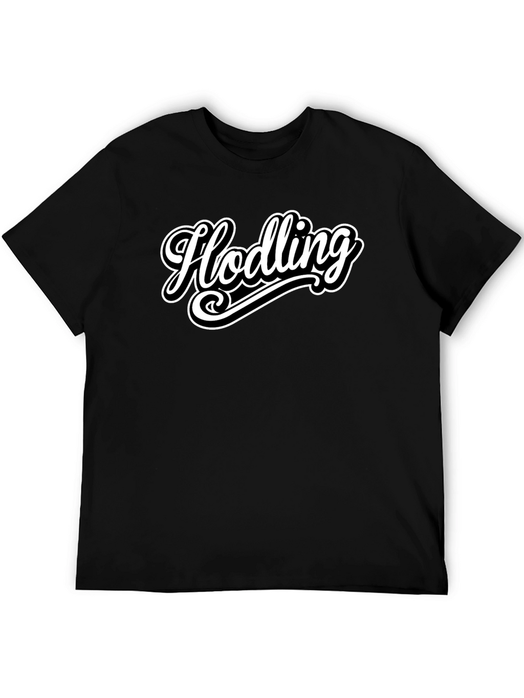 Hodling Crypto T-Shirt - Black Cotton Tee