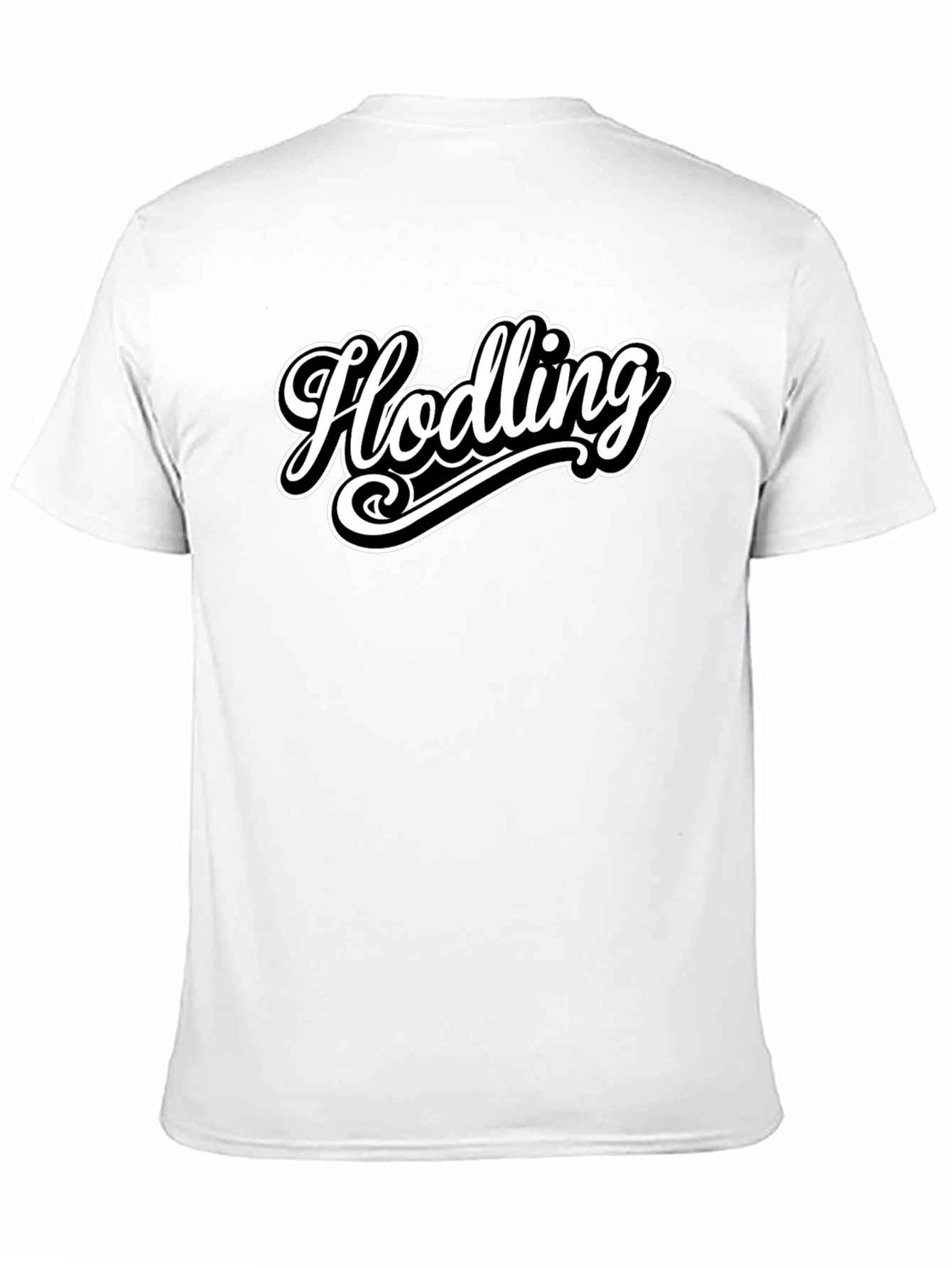 Hodling Crypto T-Shirt - Black Cotton Tee